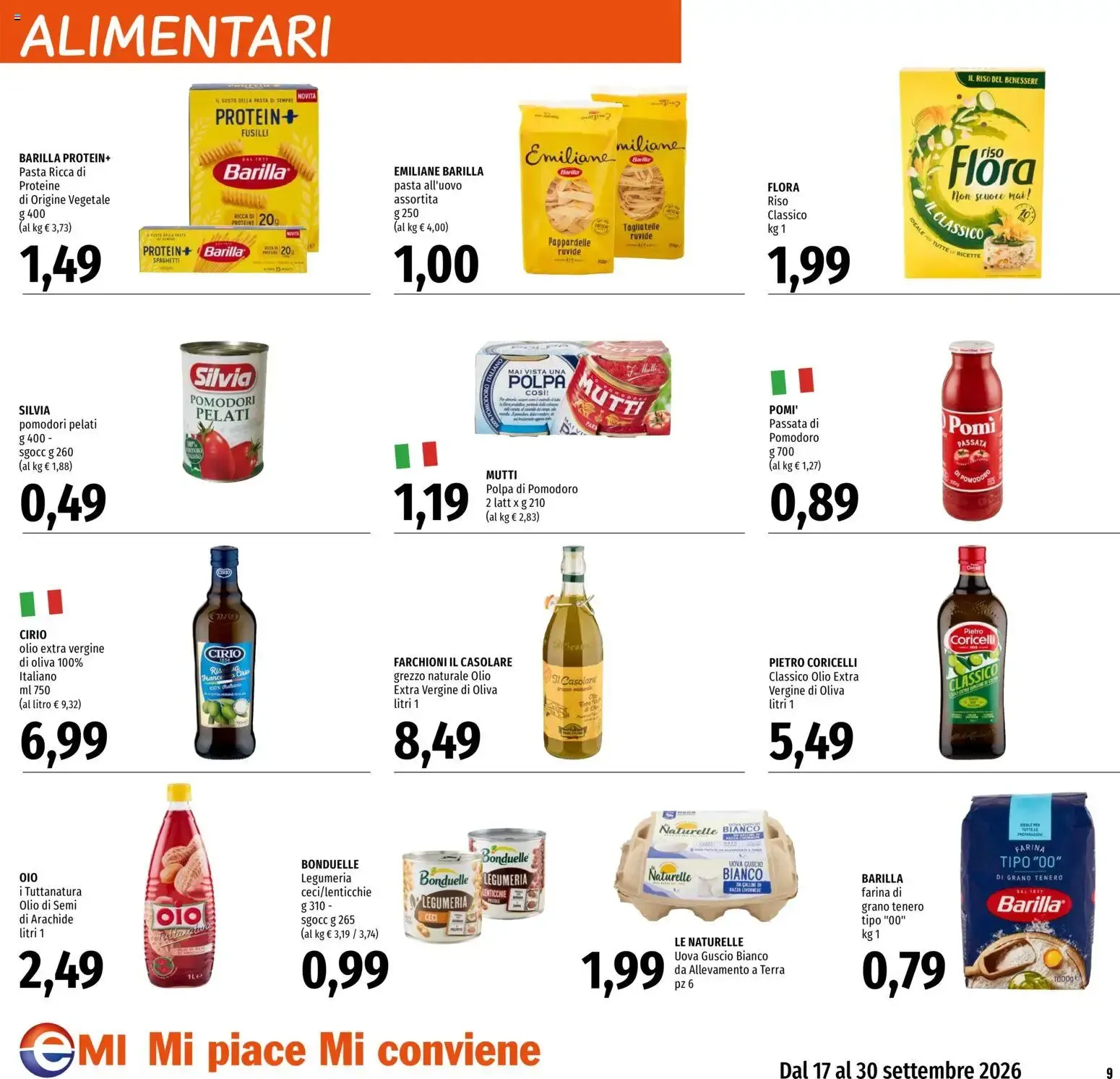 EMI volantino dal 17/09/2026 - online Offerte da 17 settembre a 30 settembre di 2026 - Pagina del volantino 9