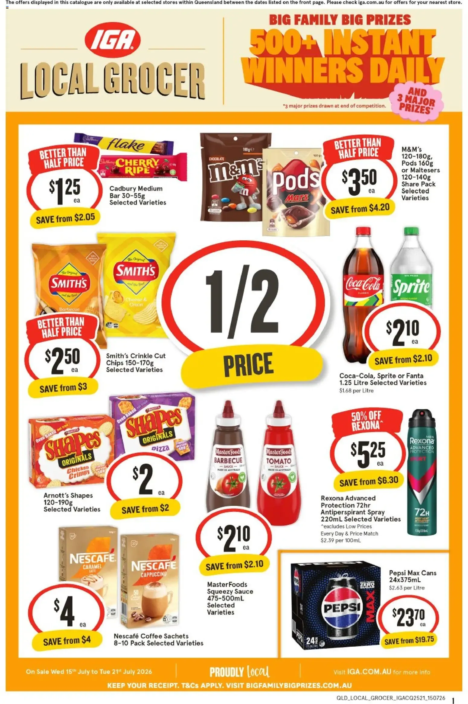 IGA catalogue valid from 15/07/2026 > Online Australia - Catalogue valid from 15 July to 21 July 2026 - page 1