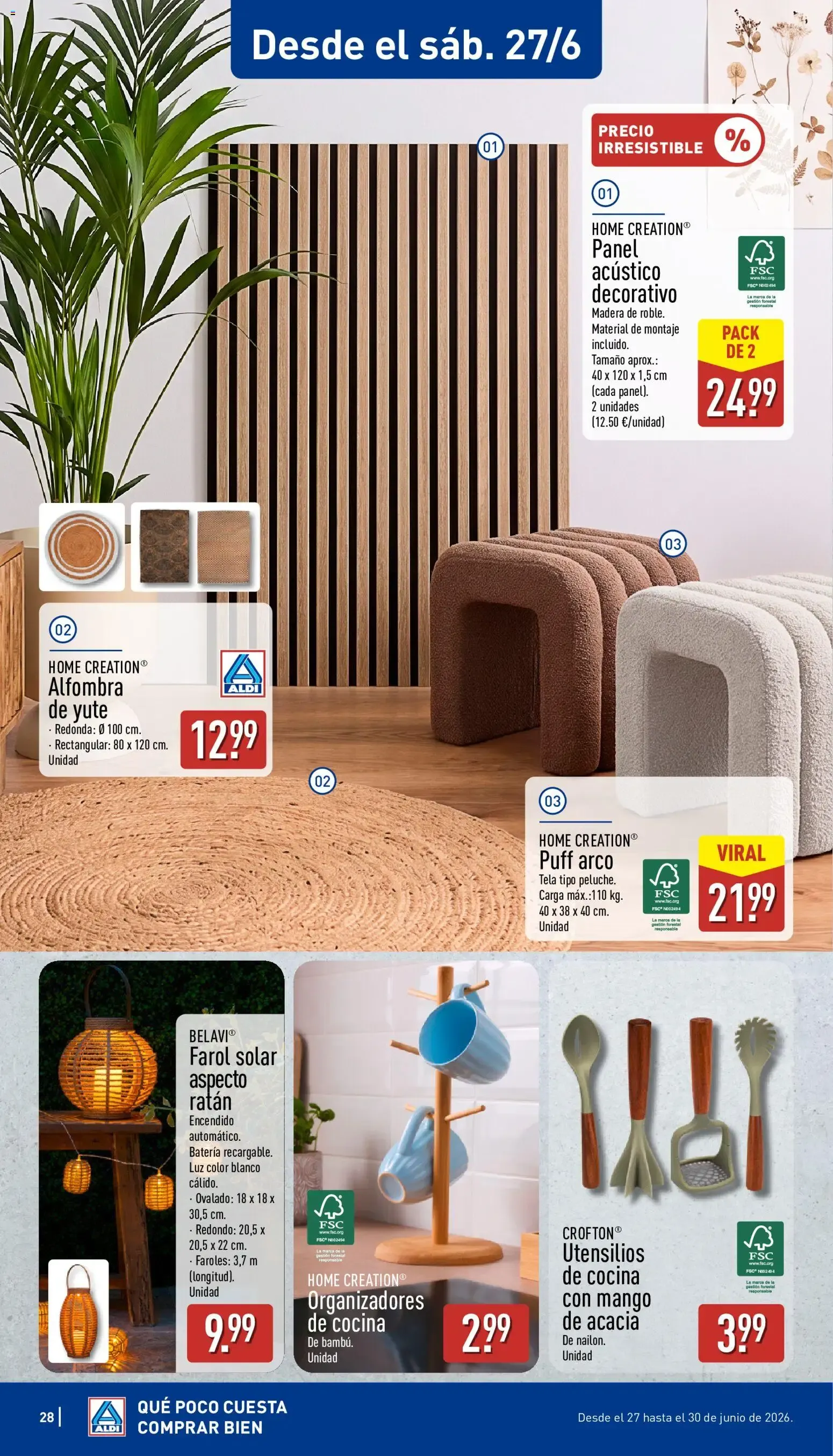 Catálogo de Aldi folleto Canarias del 22/06/2026 | Catálogo 22 de junio al 28 de junio 2026 - Página 28