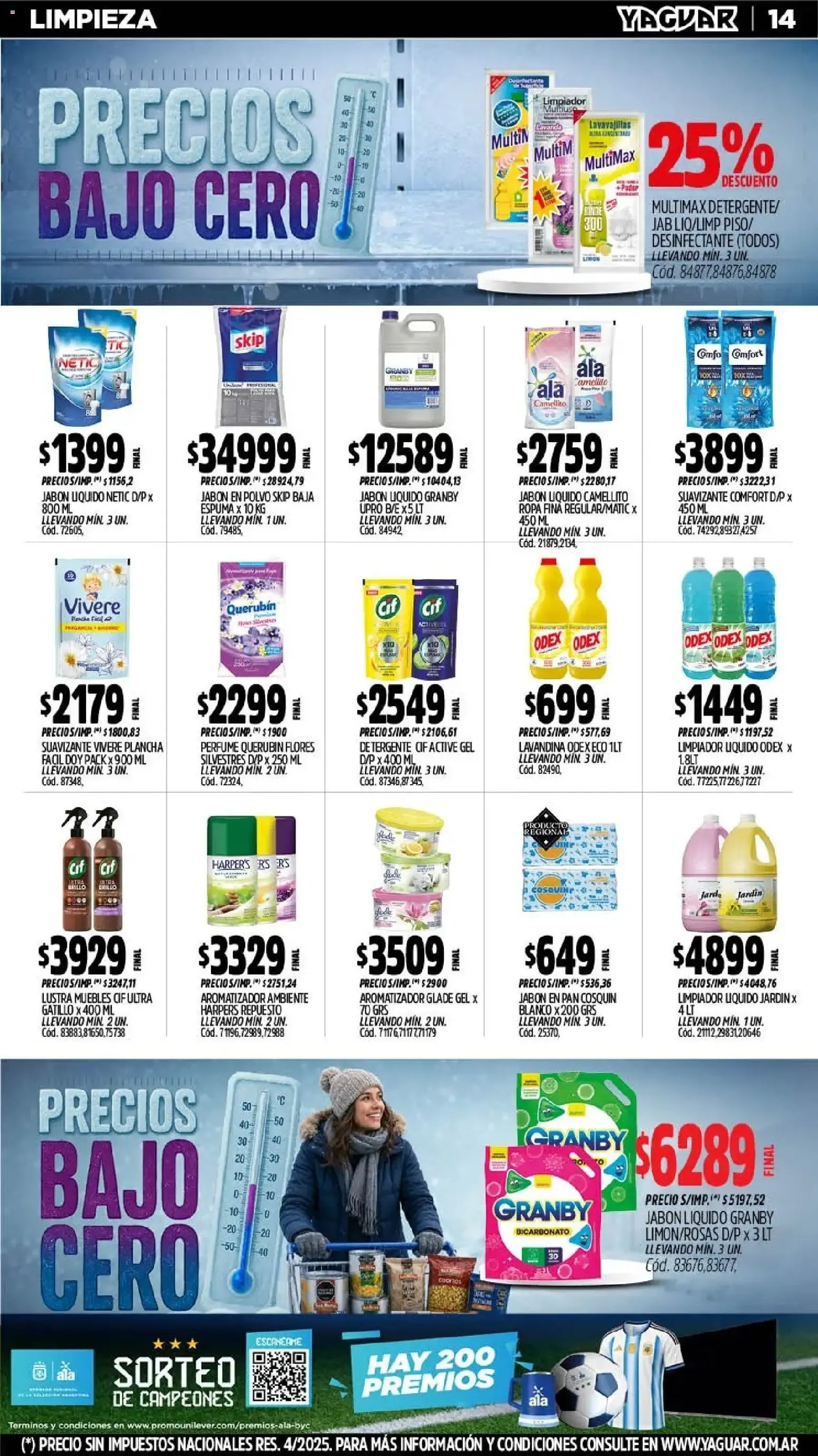 Ofertas de Mayorista Yaguar - Precios Bajo Cero 20 de julio al 26 de julio 2026 - Página 14 del catálogo