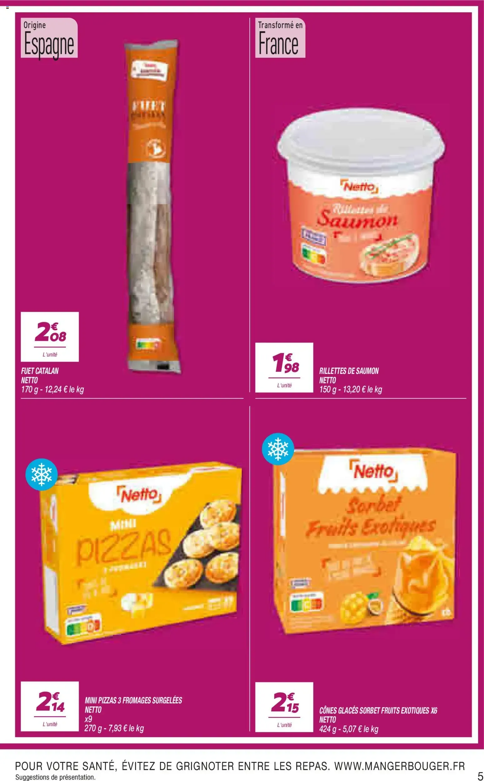 Netto le rayon frais à prix bas à partir du 11/08/2026 - promo en ligne du 11 août au 15 août 2026 - Catalogue page 5