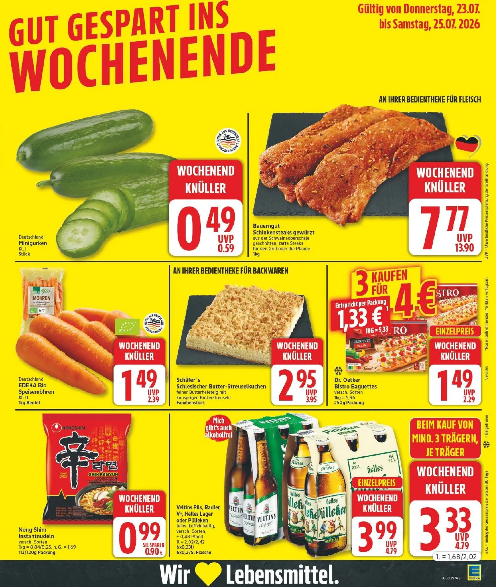 Edeka Prospekt nächste Woche – von Montag 20.07.2026 bis Samstag 25.07.2026 von 20. Juli bis 25. Juli 2026 - Prospekt seite 23