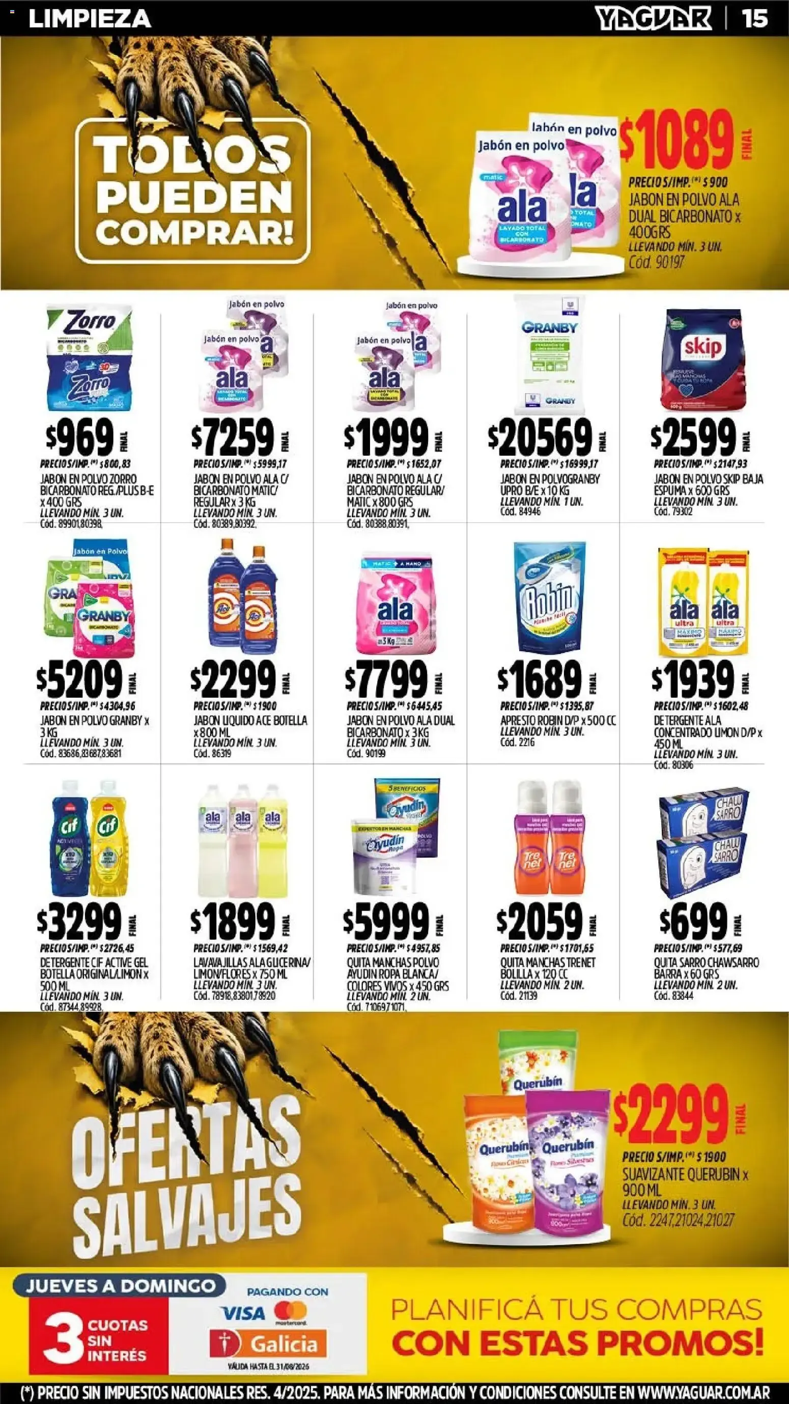 Ofertas de Yaguar: Ofertas Salvajes - Mar del Plata 3 de agosto al 8 de agosto 2026 - Página 15 del catálogo