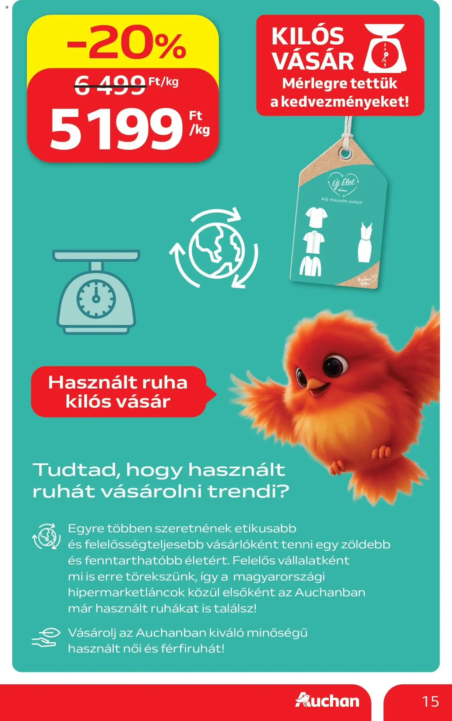 Katalógus Auchan hipermarket: Vigyél többet, jobban megéri! augusztus 6.-tól augusztus 19.-ig 2026. - Oldal 15