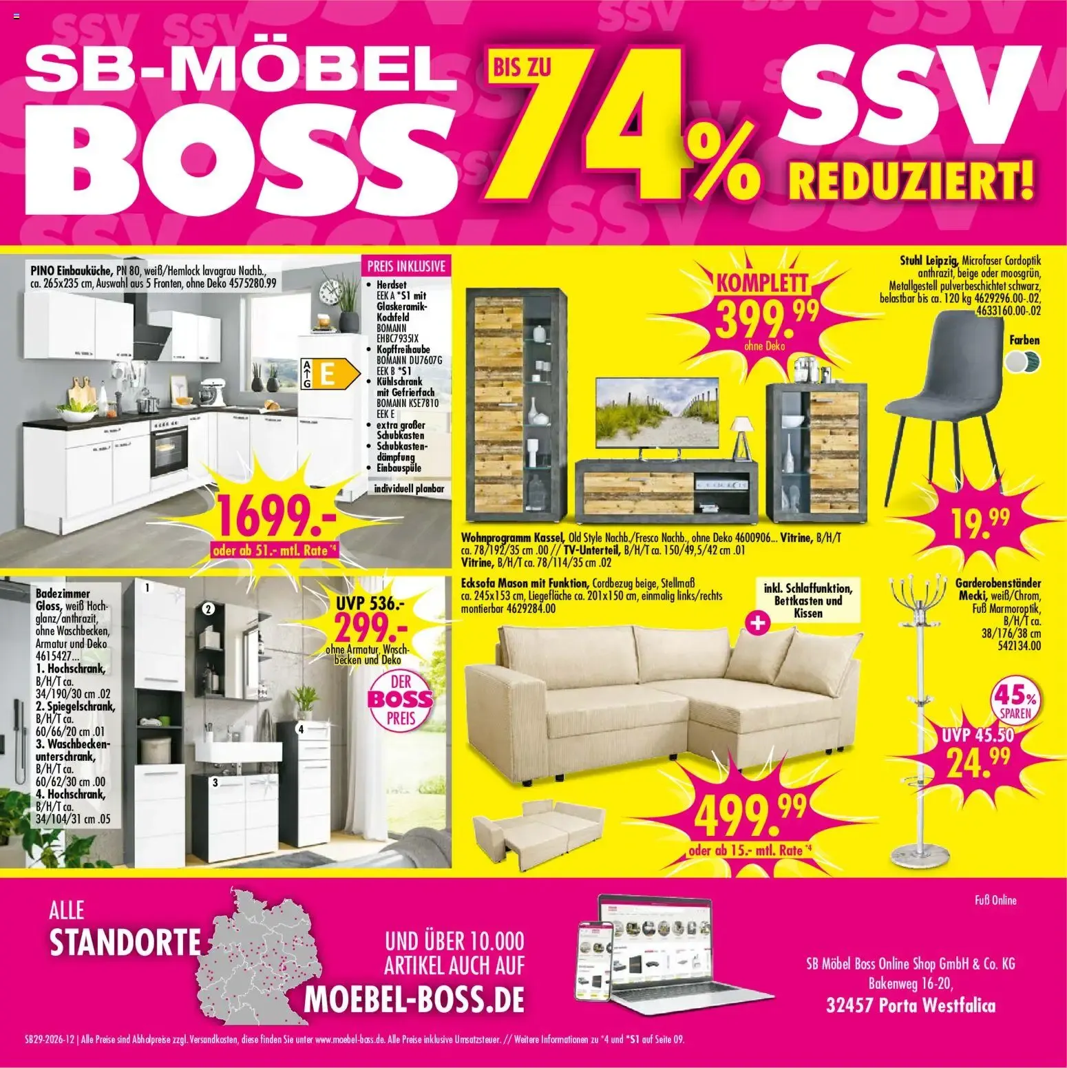 SB Möbel Boss Prospekt (ab 11.07.2026) zum Blättern von 11. Juli bis 24. Juli 2026 - Prospekt seite 12