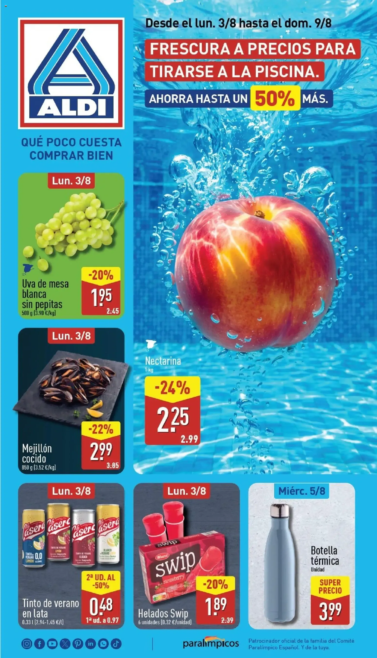Aldi: Frescura a precios para la piscina