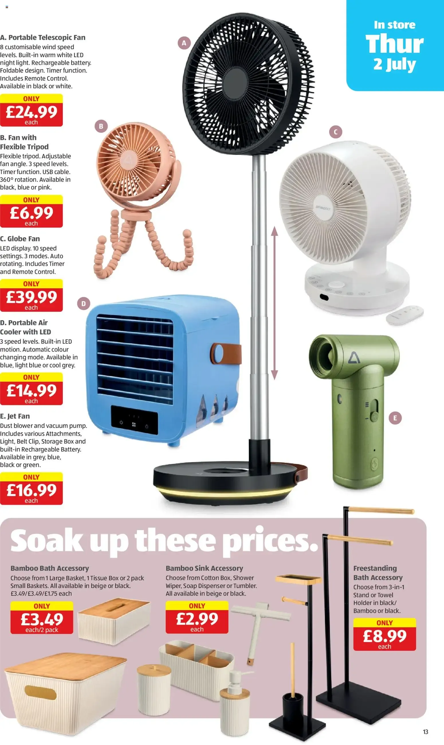 Aldi - Specialbuys (29/06/2026 - 05/07/2026) - Offers Online from 2 July to 5 July 2026 - Catalogue Page 13