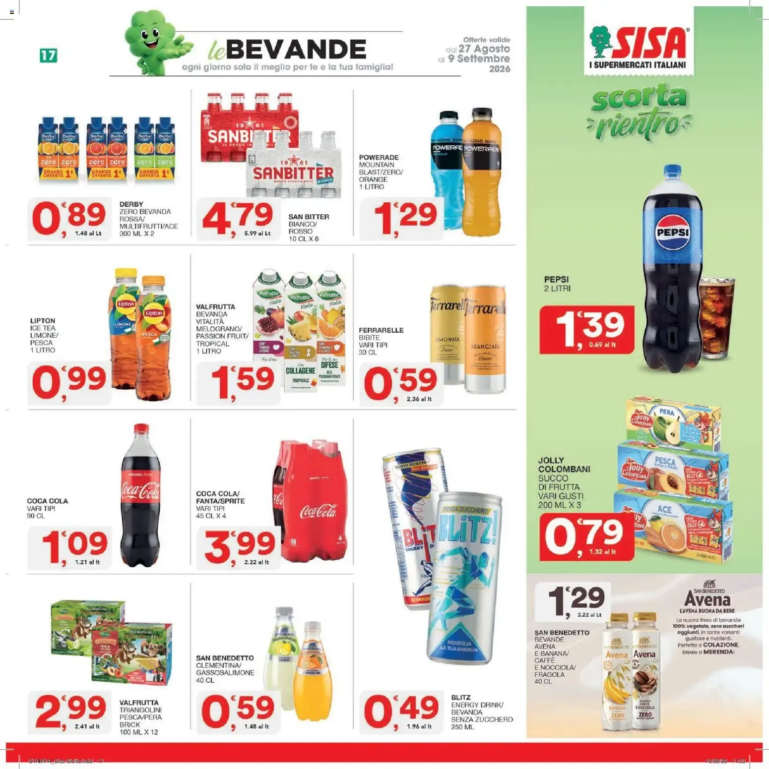 Nuovo SISA volantino dal 27/08/2026 > offerte anteprima 🛍️ da 27 agosto a 9 settembre di 2026 - Pagina del volantino 17