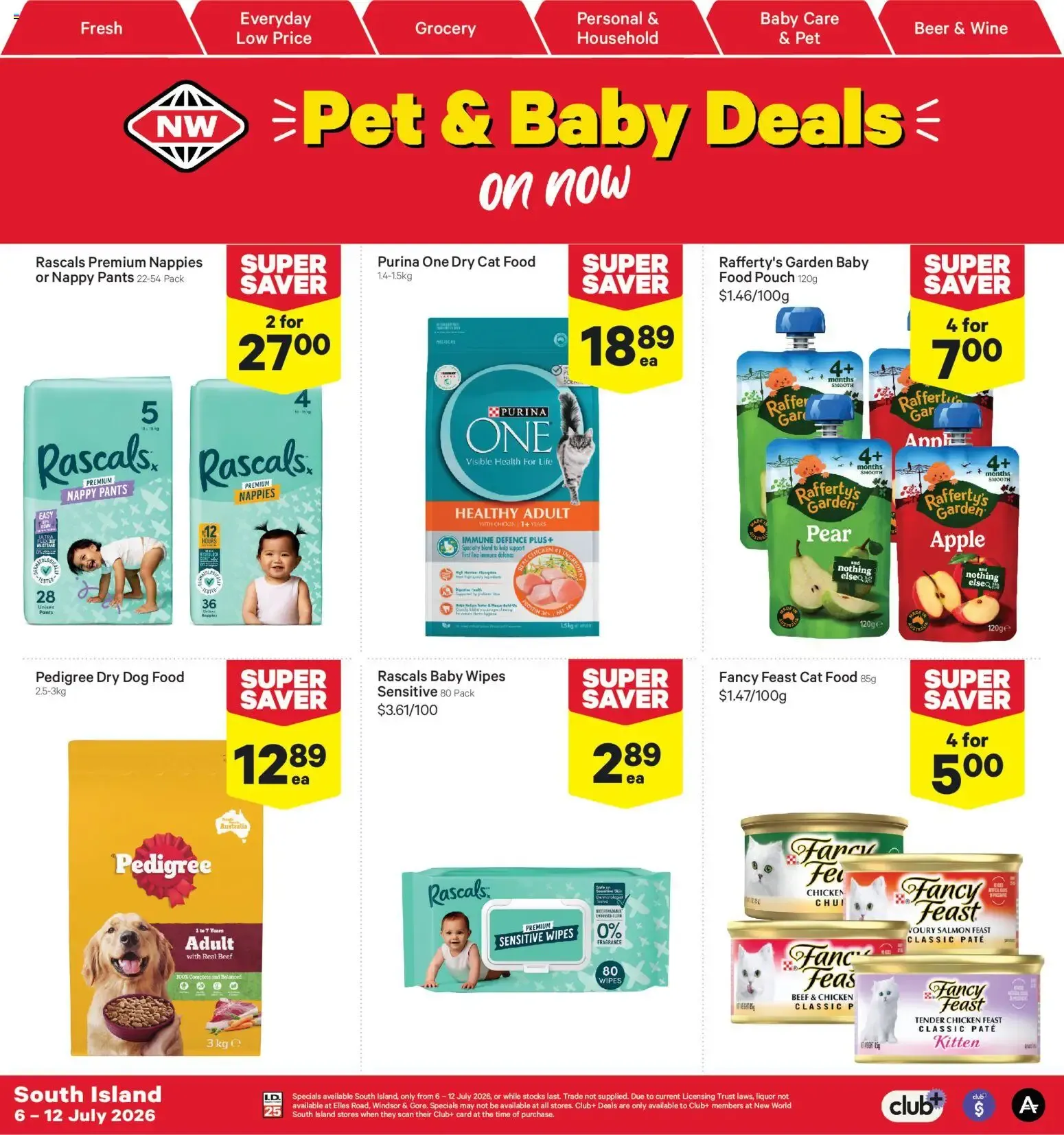 New World Pet & Baby Deals from 6 July to 12 July 2026 - Catalogue Page 1