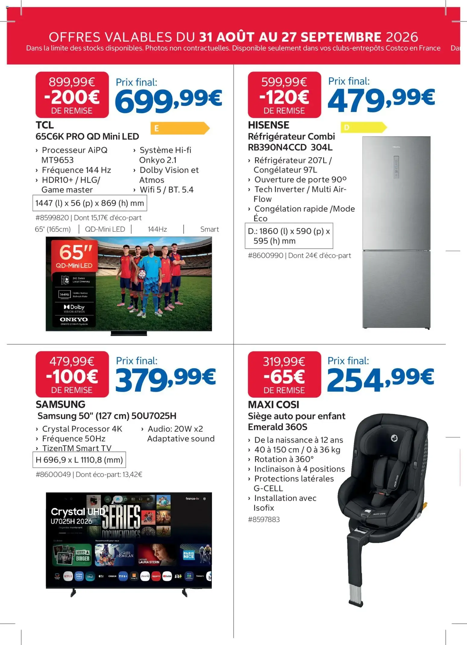 Costco catalogue à partir du 31/08/2026 - promo en ligne du 31 août au 27 septembre 2026 - Catalogue page 2