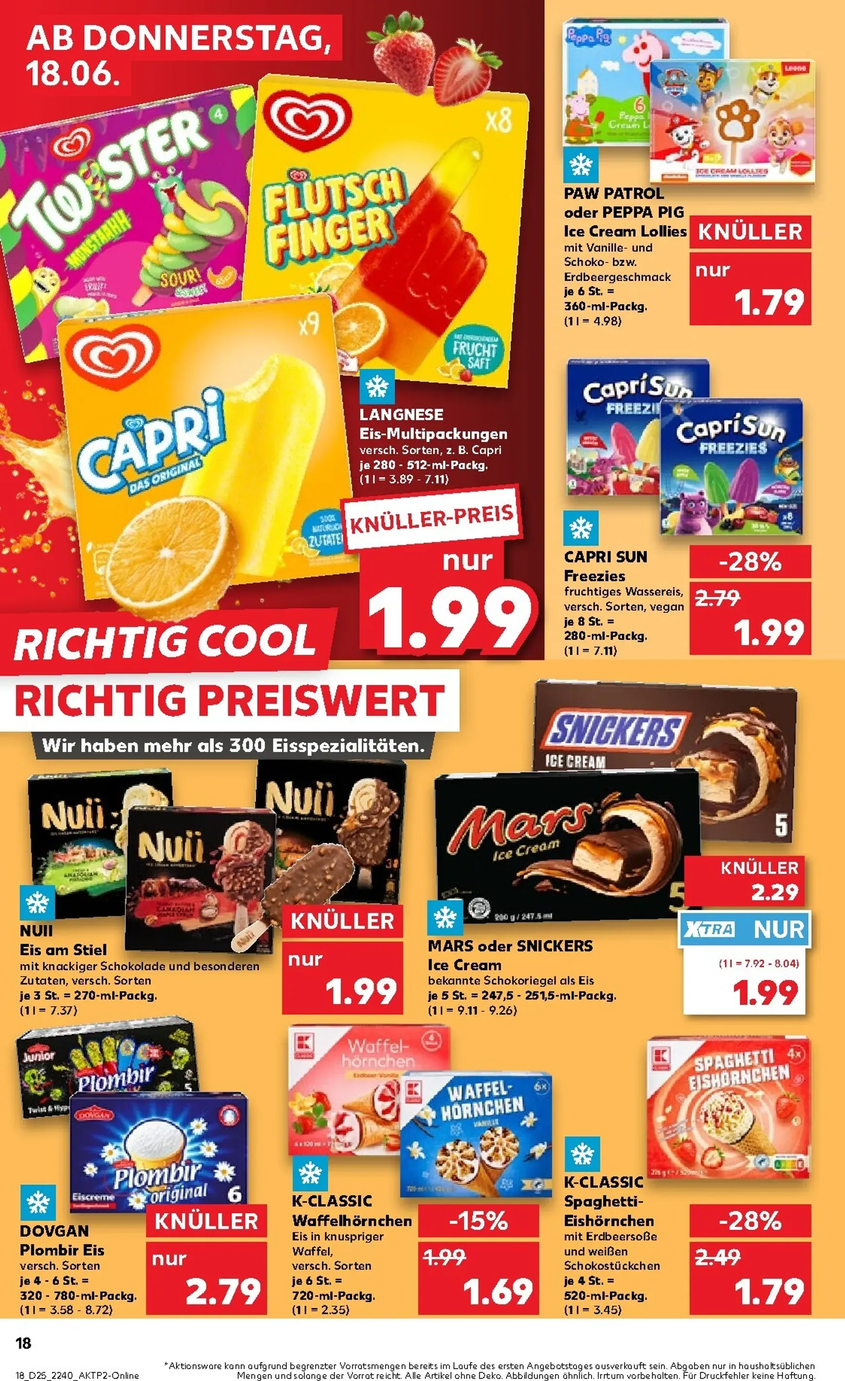 Kaufland Prospekt – von Donnerstag 18.06.2026 bis Mittwoch 24.06.2026 von 18. Juni bis 24. Juni 2026 - Prospekt seite 19
