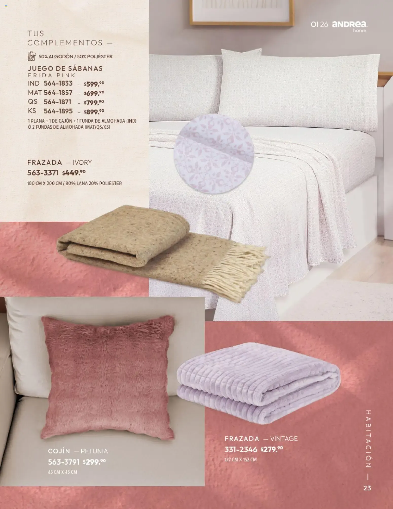 Catálogo de Andrea Home: Otoño - Invierno 2026 1 de septiembre al 31 de diciembre 2026 - Pagina 23