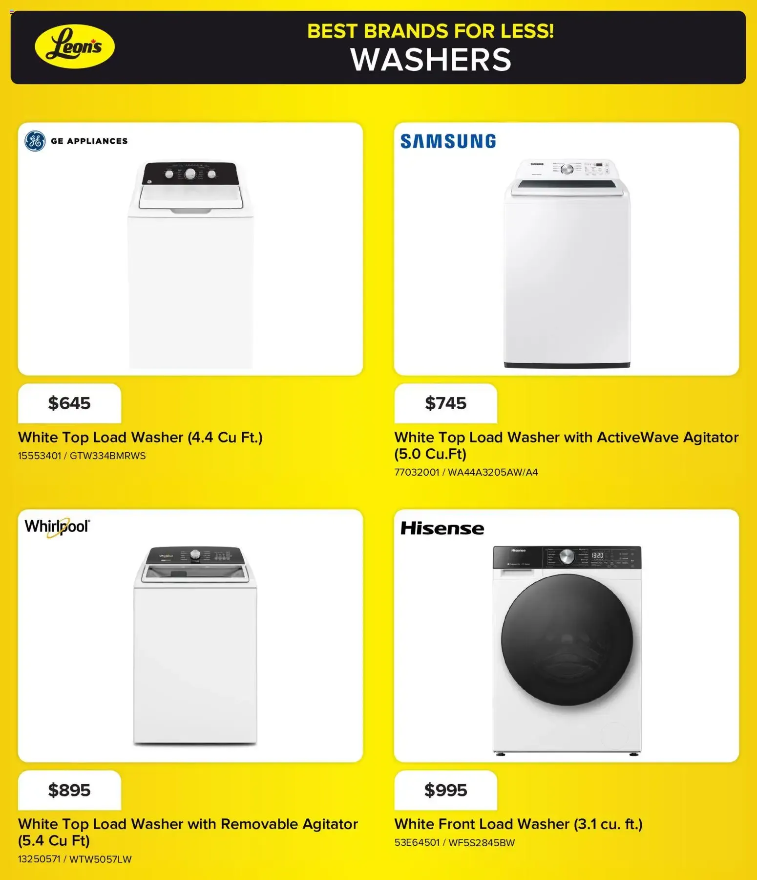 Leon's flyer - BBFL Appliances from Oct 15, 2026 > weekly specials & deals from October 15 to October 21 2026 - flyer page 8