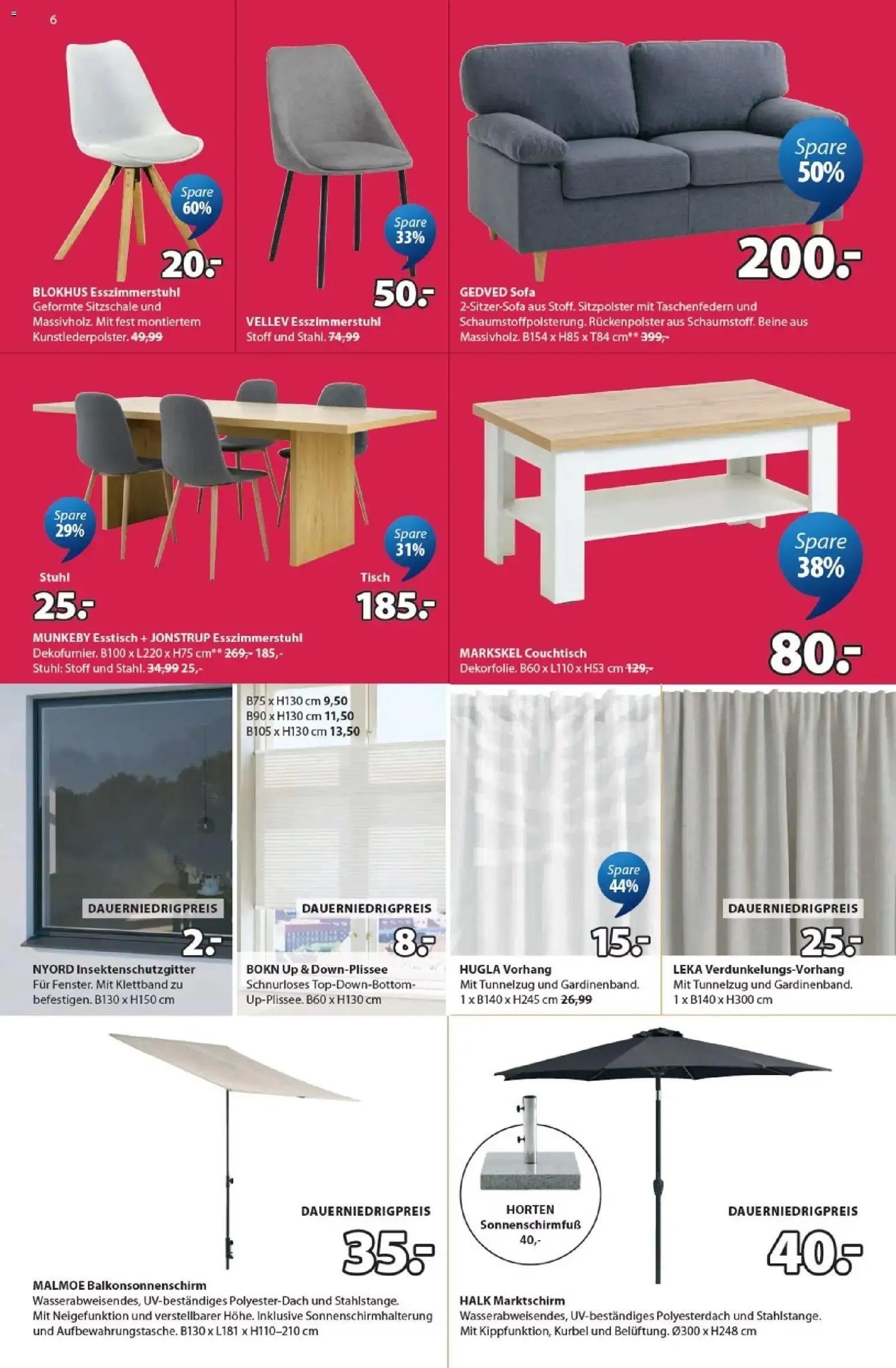 JYSK Sale: Spare bis zu 70% von 12. Juli bis 15. August 2026 - Prospekt seite 6