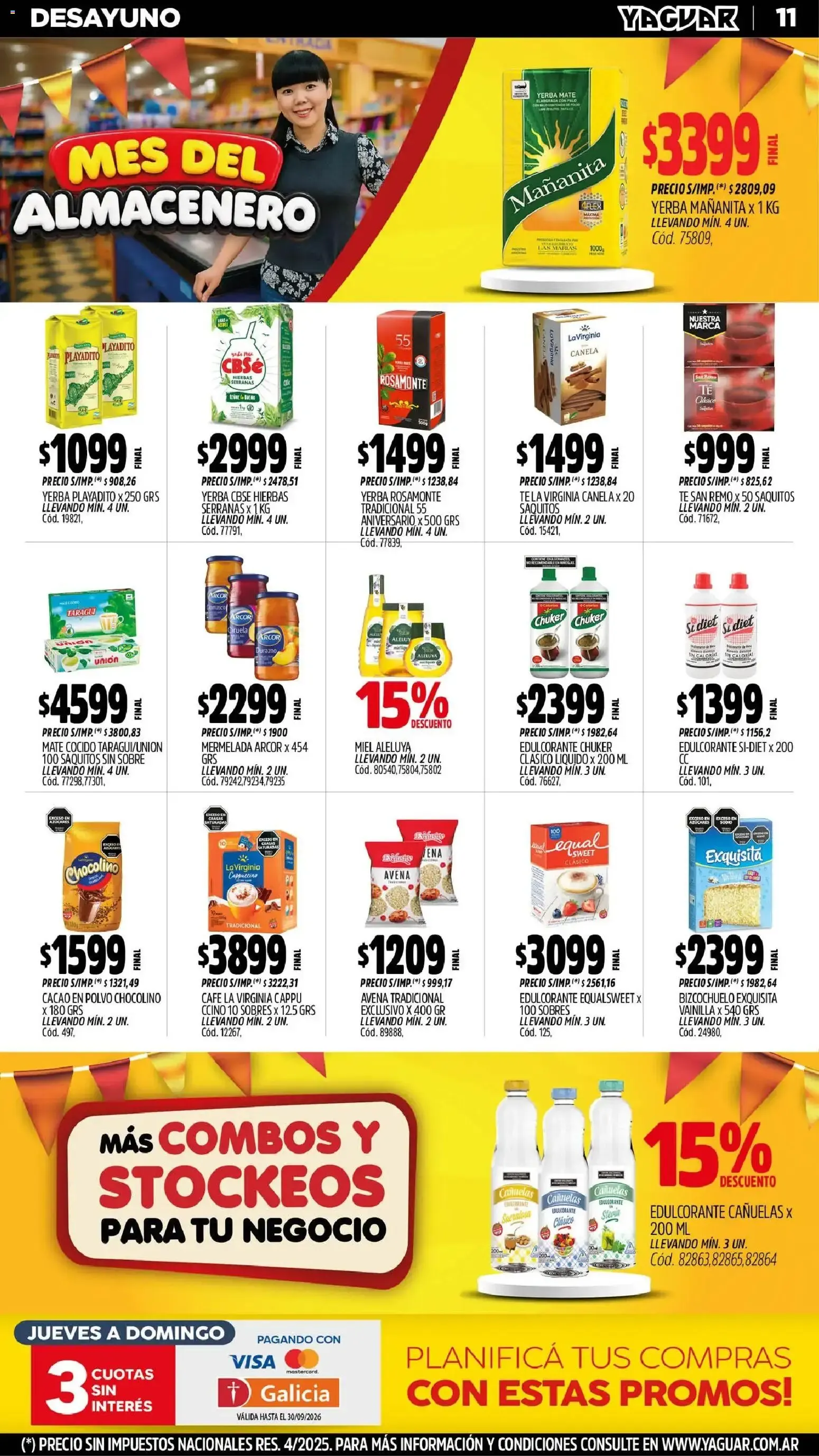 Ofertas de Mayorista Yaguar - Mes del Almacenero - San Juan 31 de agosto al 5 de septiembre 2026 - Página 11 del catálogo