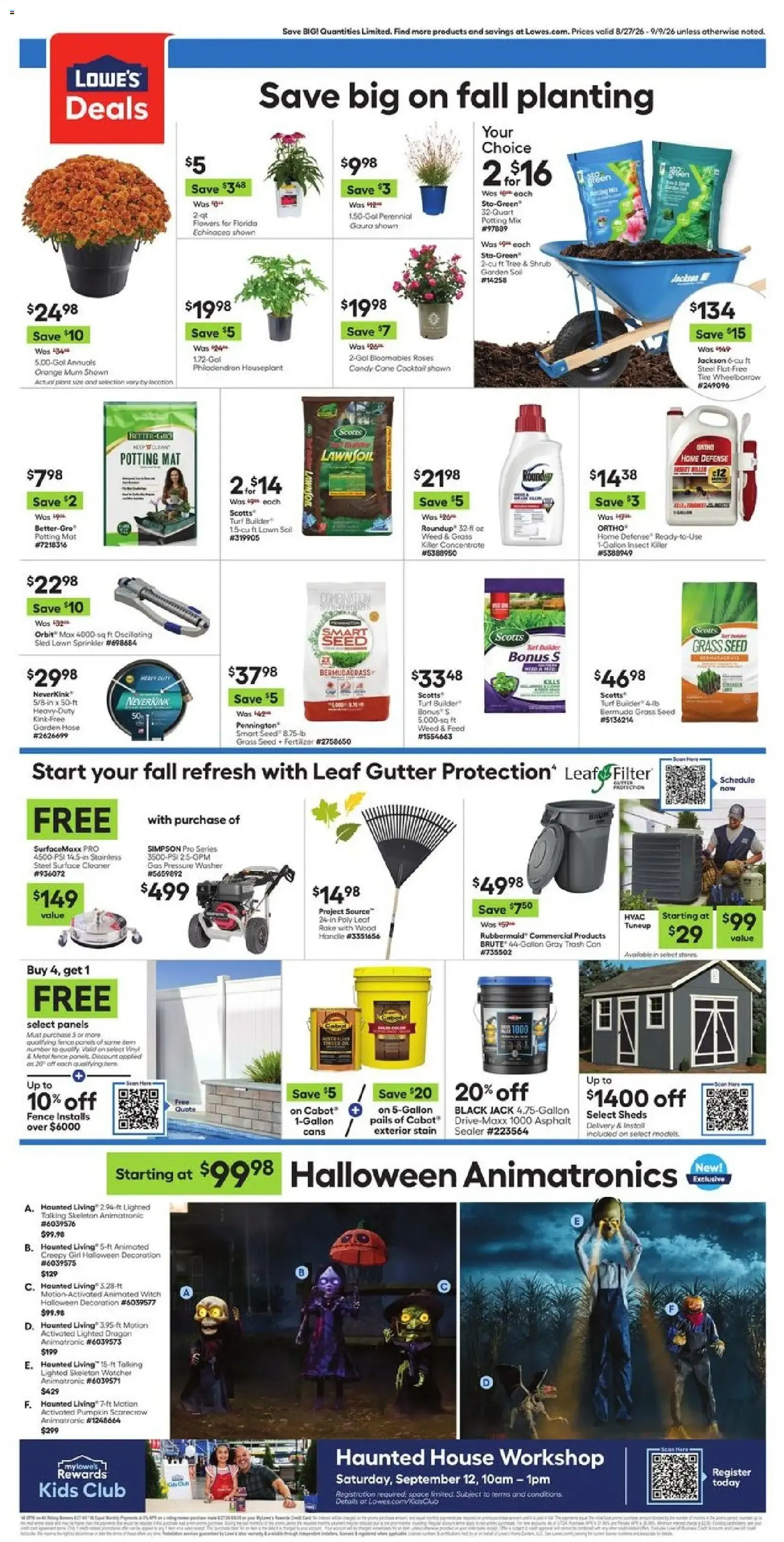 Weekly promotion Lowe's Weekly Ad (08/27 - 09/09 2026) - Flyer spanning from August 27 to September 9 2026 - Page 2 for Catalogue 365