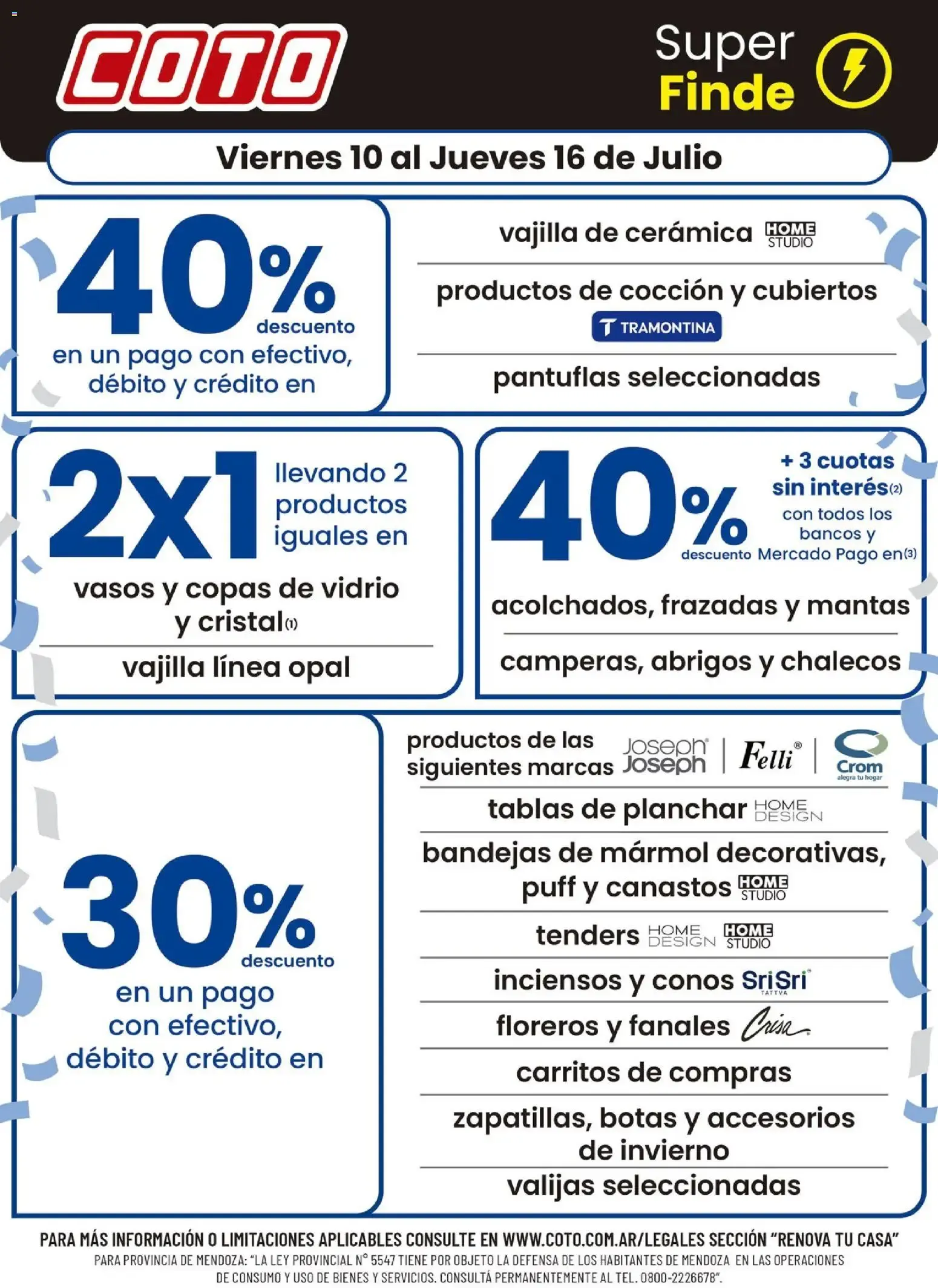 Ofertas de Coto - Super Finde 10 de julio al 16 de julio 2026 - Página 1 del catálogo