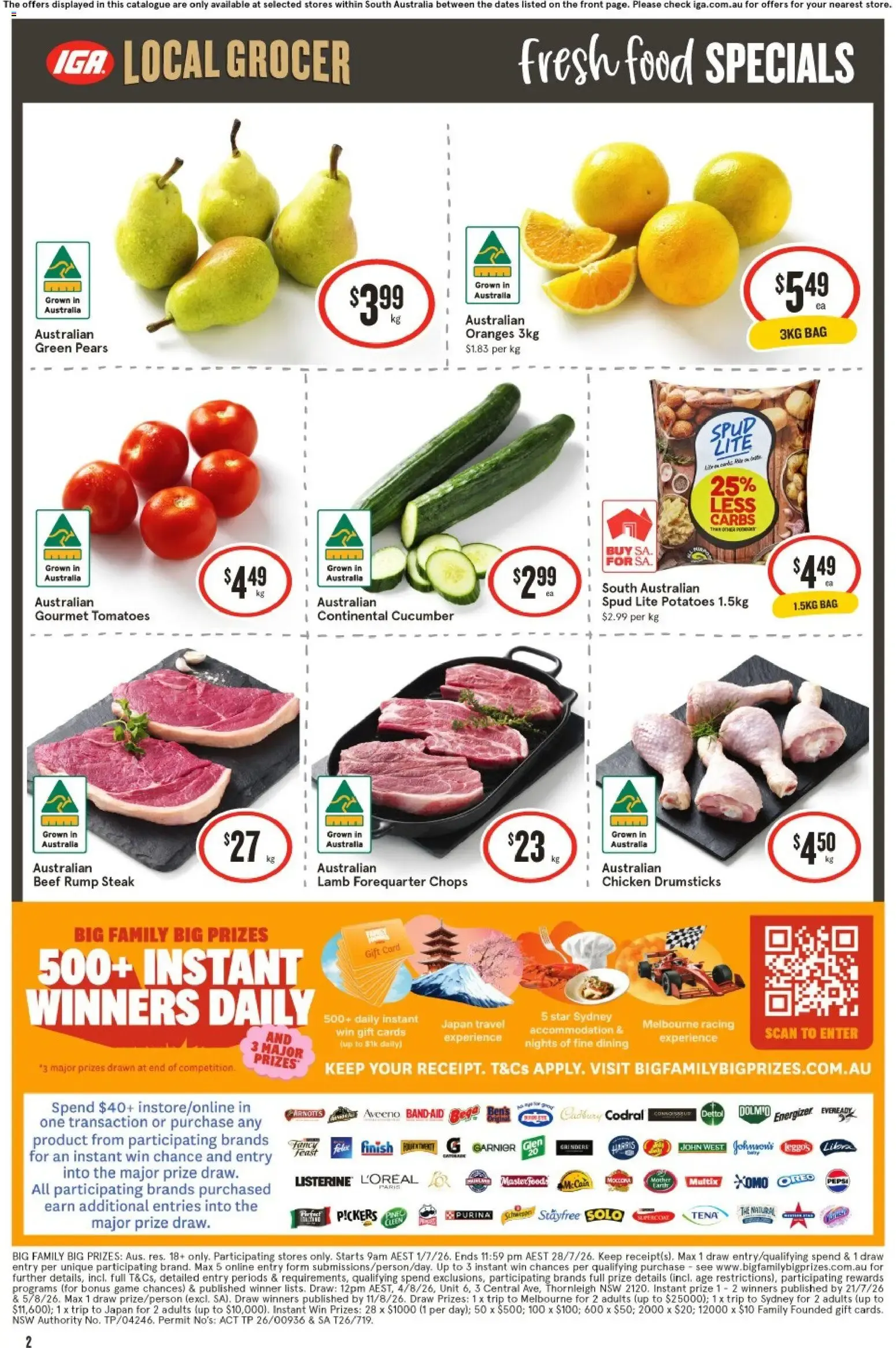 IGA Local Grocer - Big Family Big Prizes - Catalogue valid from 22 July to 28 July 2026 - page 3
