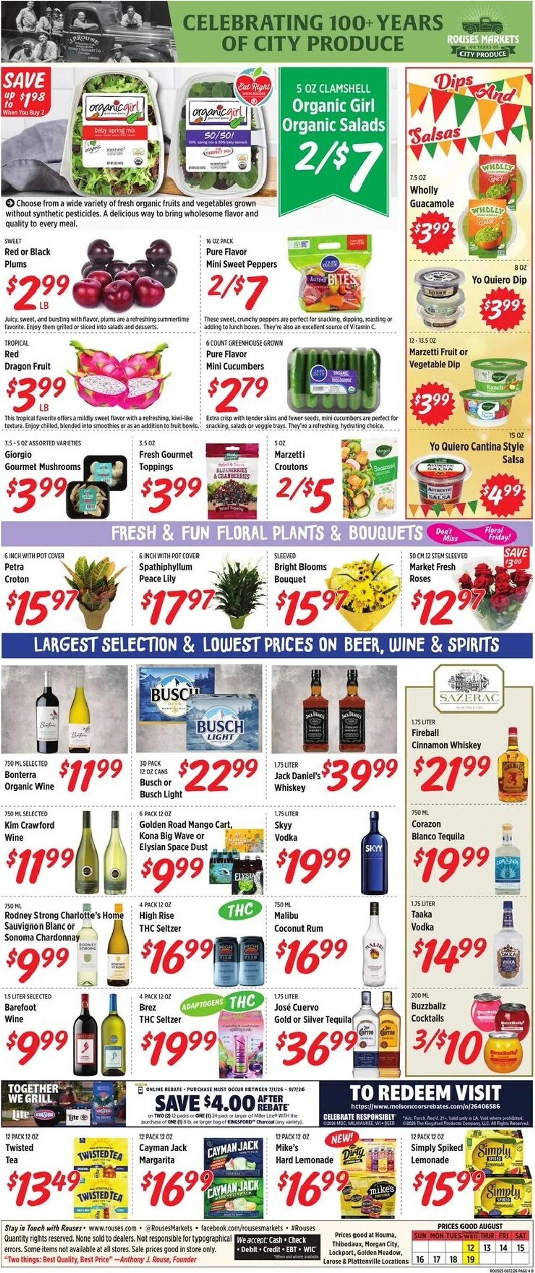 Weekly ad Current Rouses Markets leaflet valid from Wednesday 08/12/2026 to Wednesday 08/19/2026 from August 12 to August 19 2026 - Page 8