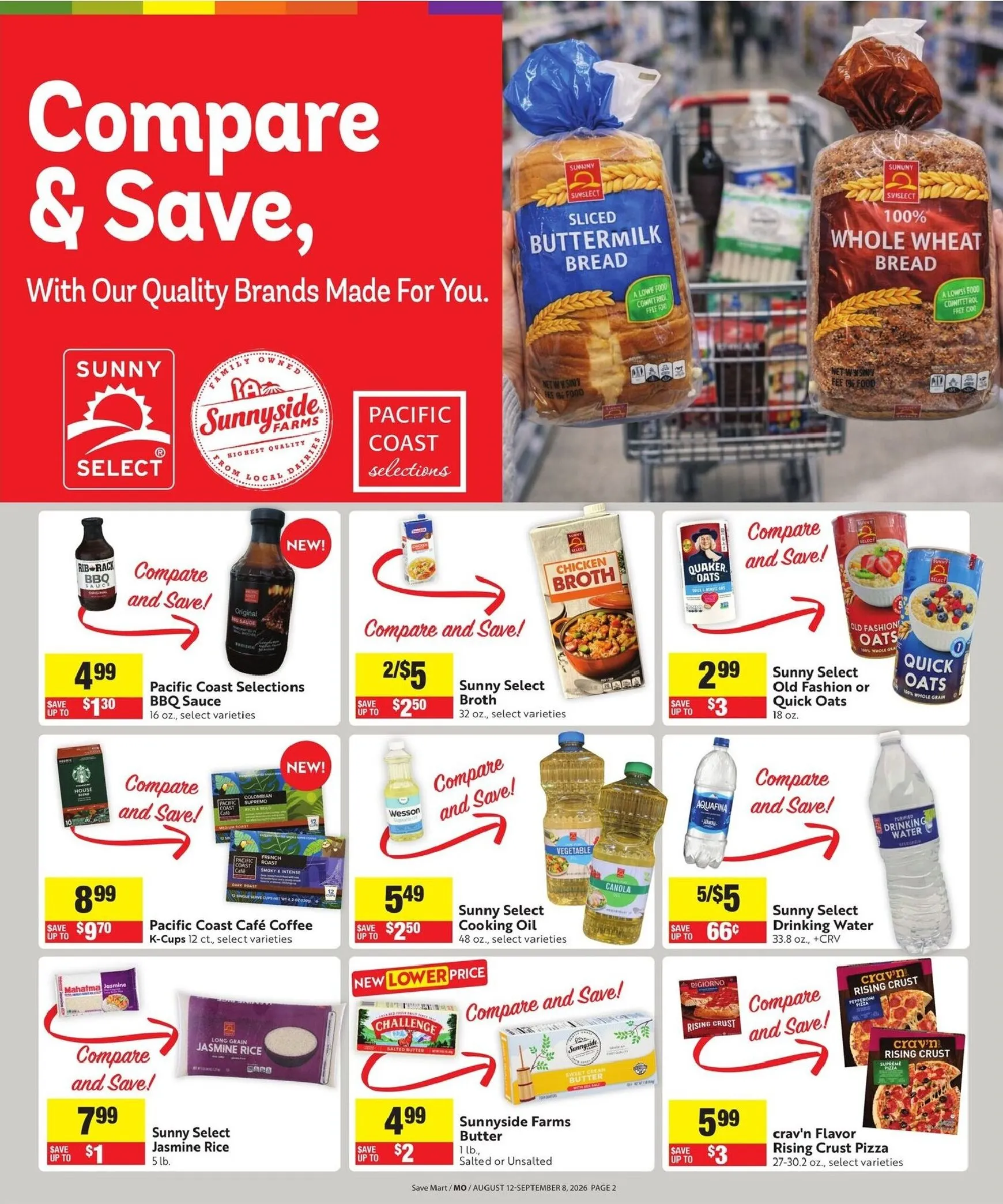 Weekly ad Save Mart - Save with Our Quality Brands from August 12 to September 8 2026 - Page 2