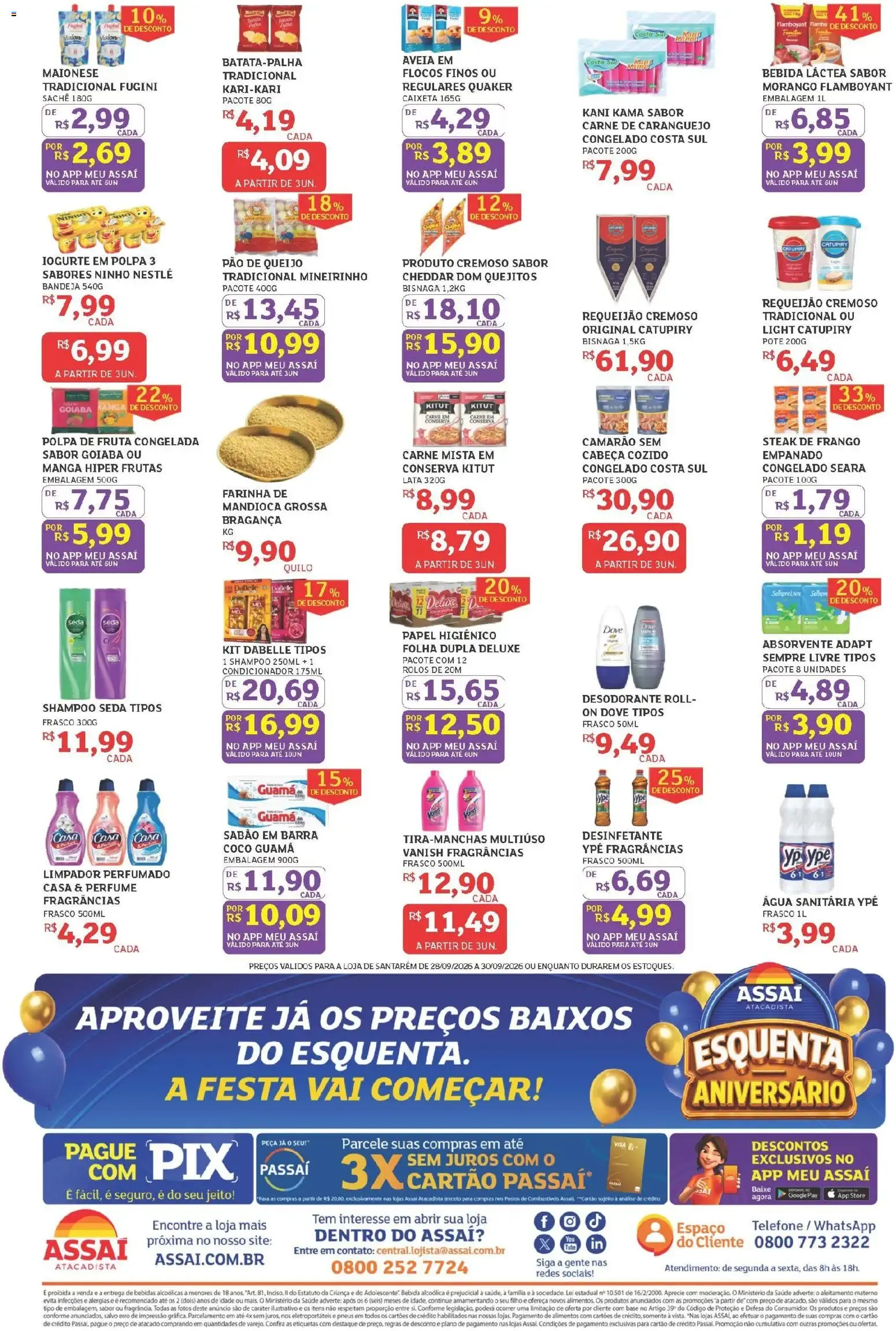 Encarte de Esquenta Aniversário - Assaí Atacadista 28 de setembro até 30 de setembro 2026 - Pagina 2