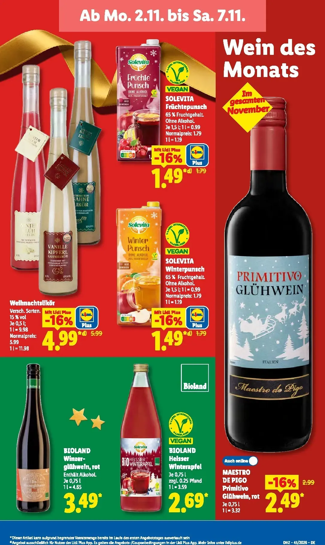 Lidl Sparen beim Preisführer von 2. November bis 7. November 2026 - Prospekt seite 28