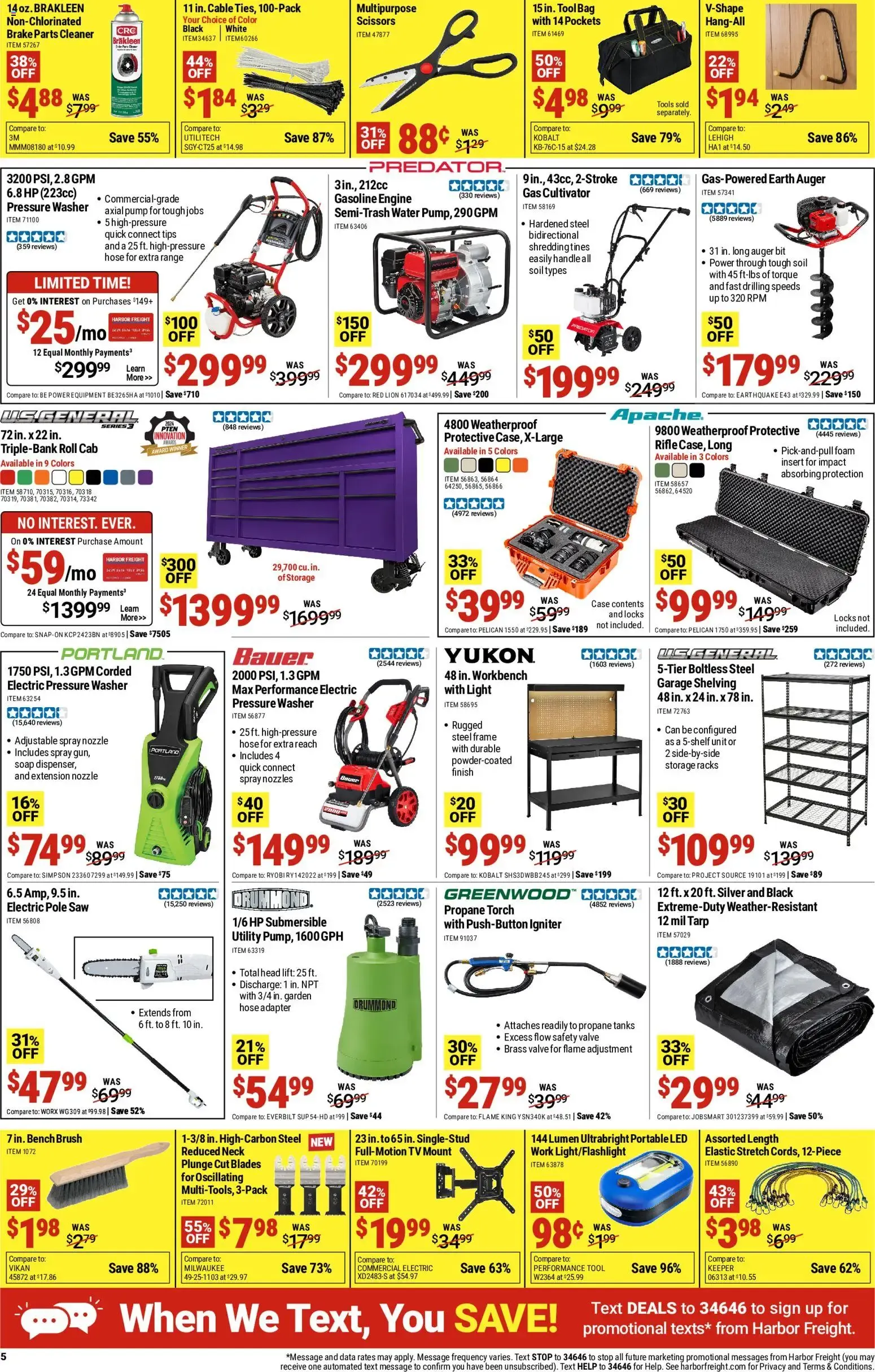 Weekly ad Harbor Freight Parking Lot Sale (08/10 - 08/16 2026) - Flyer from August 10 to August 16 2026 - Page 5