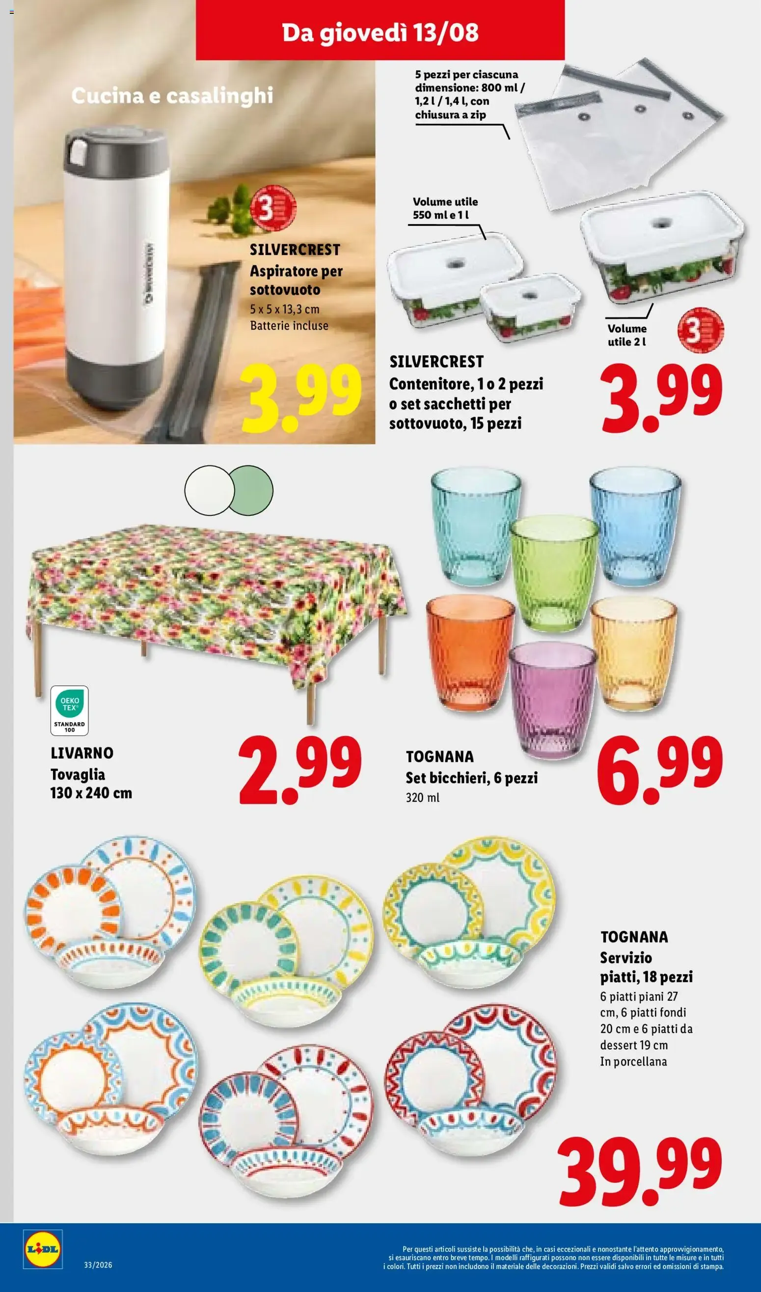 LIDL Ferragosto fino al -50% da 13 agosto a 19 agosto di 2026 - Pagina del volantino 24