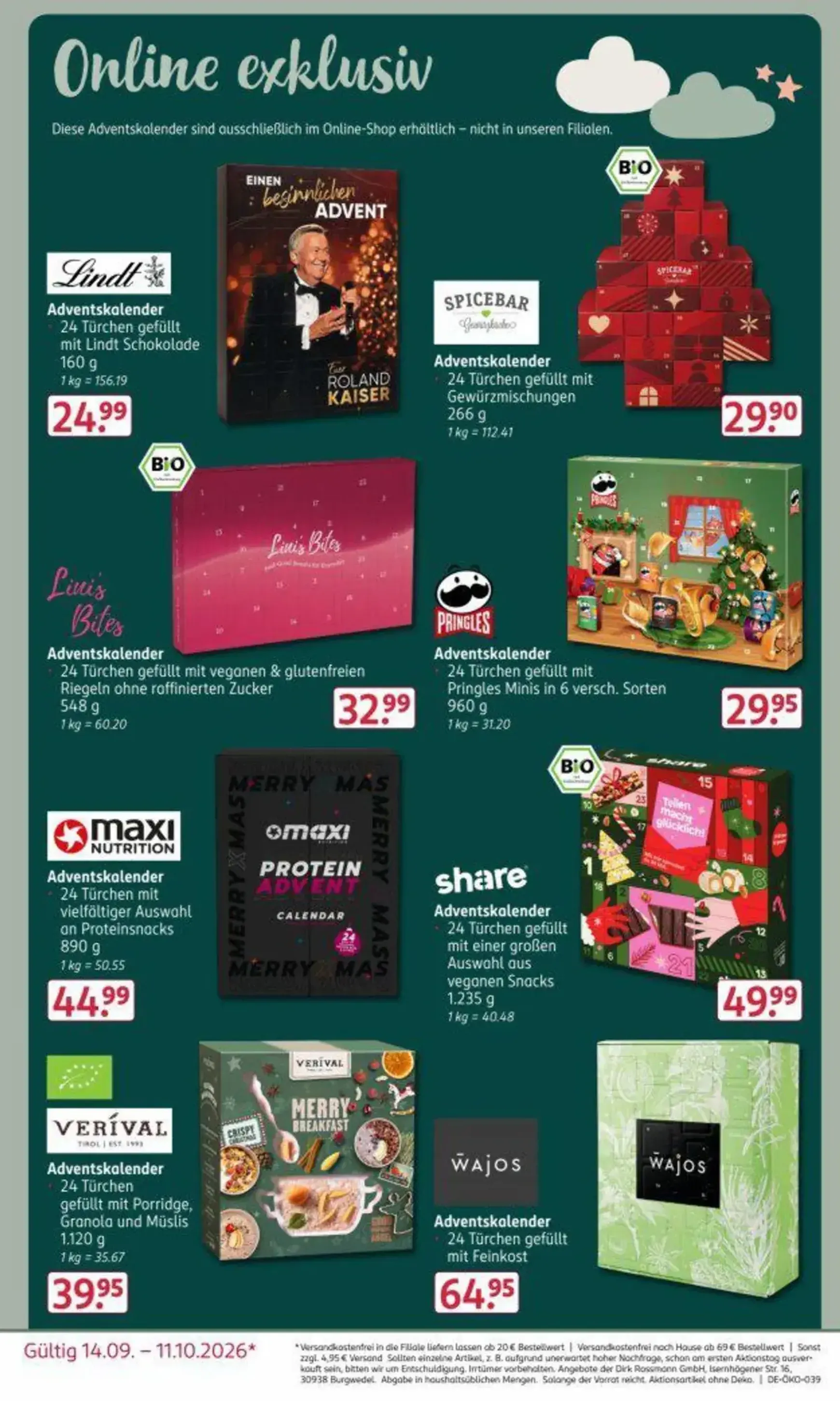 ROSSMANN Adventskalender Prospekt von 14. September bis 11. Oktober 2026 - Prospekt seite 10