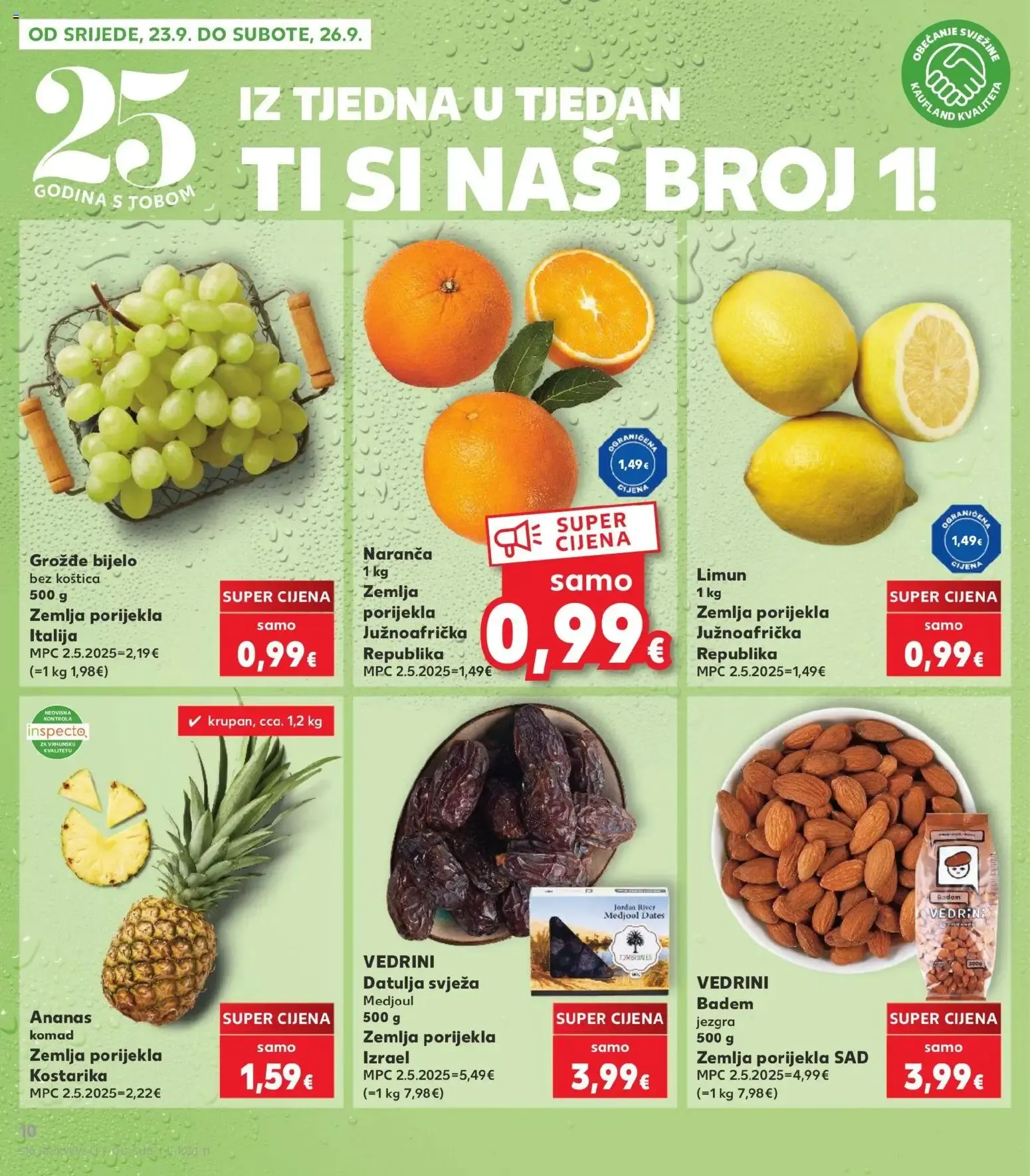 Katalog Kaufland Katalog novi od 23.09.2026 na listanje > letak digitalni od 23. rujna do 29. rujna 2026. - Pregled Stranica 10