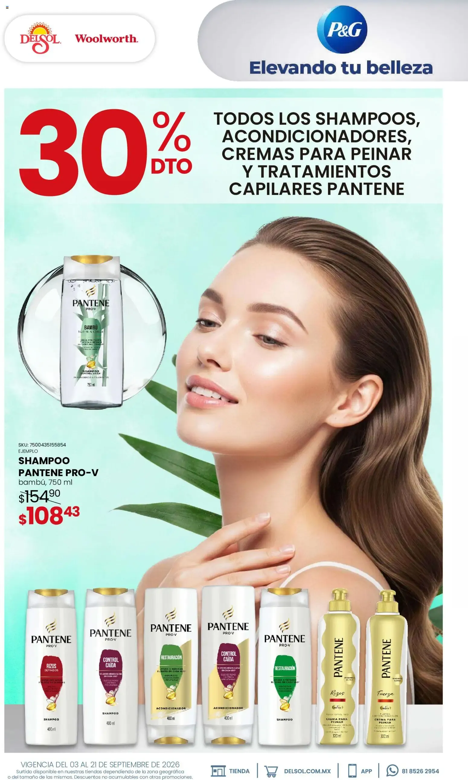 Catálogo de Del Sol y Woolworth: 30% DTO en toda la línea Pantene Colágeno y Biotinamida 3 de septiembre al 21 de septiembre 2026 - Pagina 2