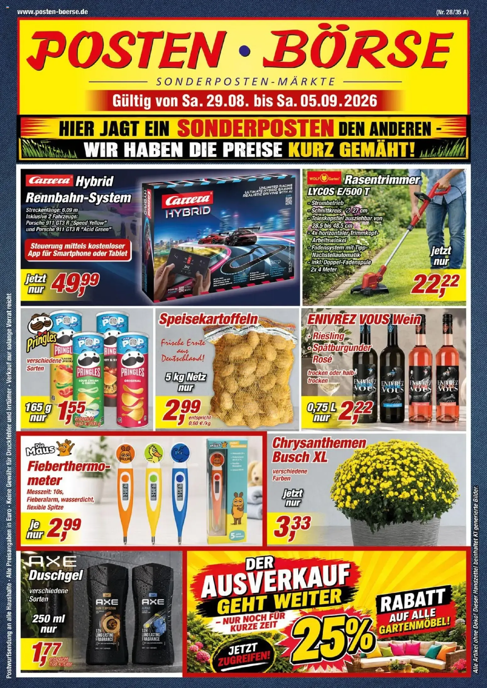 POSTEN • BÖRSE SONDERPOSTEN-MÄRKTE von 29. August bis 5. September 2026 - Prospekt seite 1