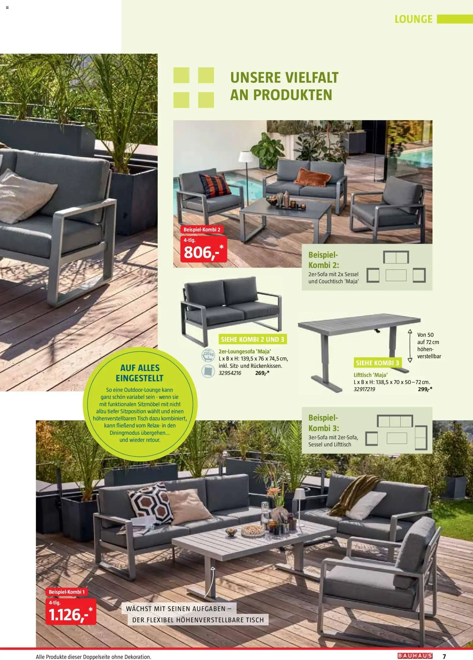 Bauhaus Freizeit im Garten von 01.05.2026 - Aktuelle Angebote von 1. Mai bis 30. Juni 2026 - Flugblätt seite 7