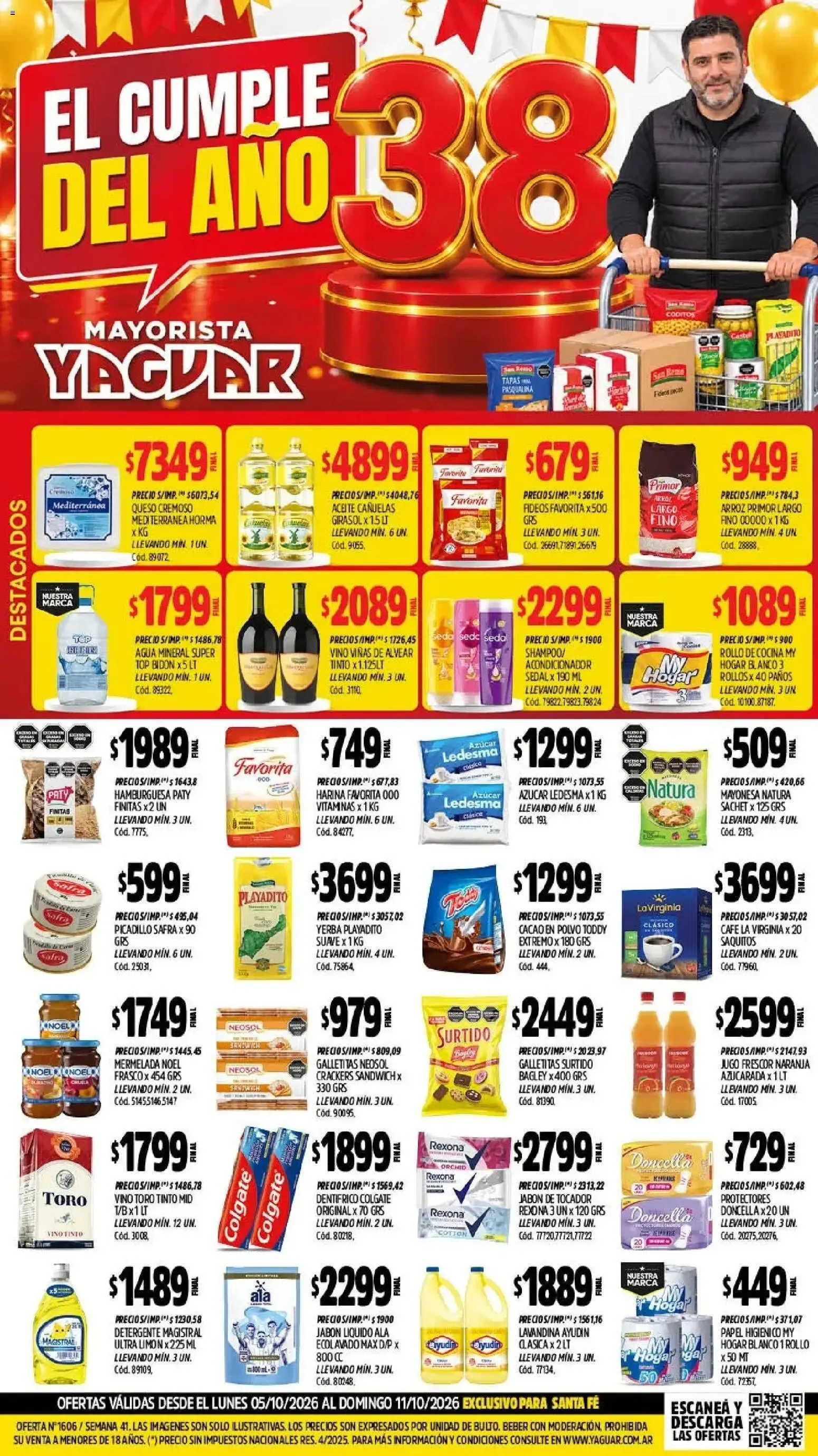 Ofertas de Yaguar - Oferta Semanal Santa Fé del 05/10/2026 - 11/10/2026 5 de octubre al 11 de octubre 2026 - Página 1 del catálogo