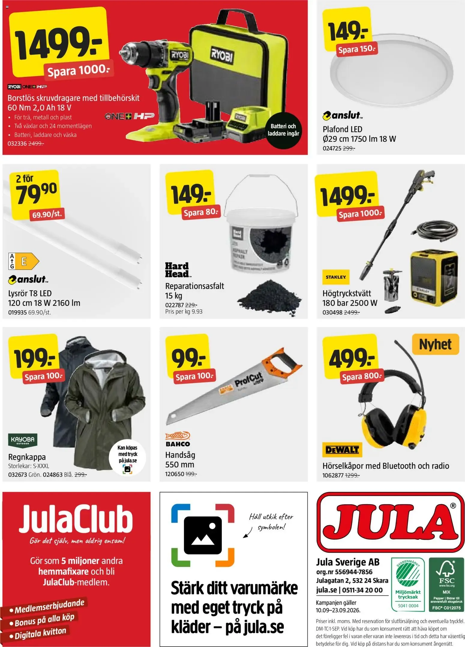 Jula erbjudanden från 10/09/2026 - 23/09/2026 > Reklamblad nuvarande rabatter från 10 september till 23 september 2026 - Reklamblad sidor 8