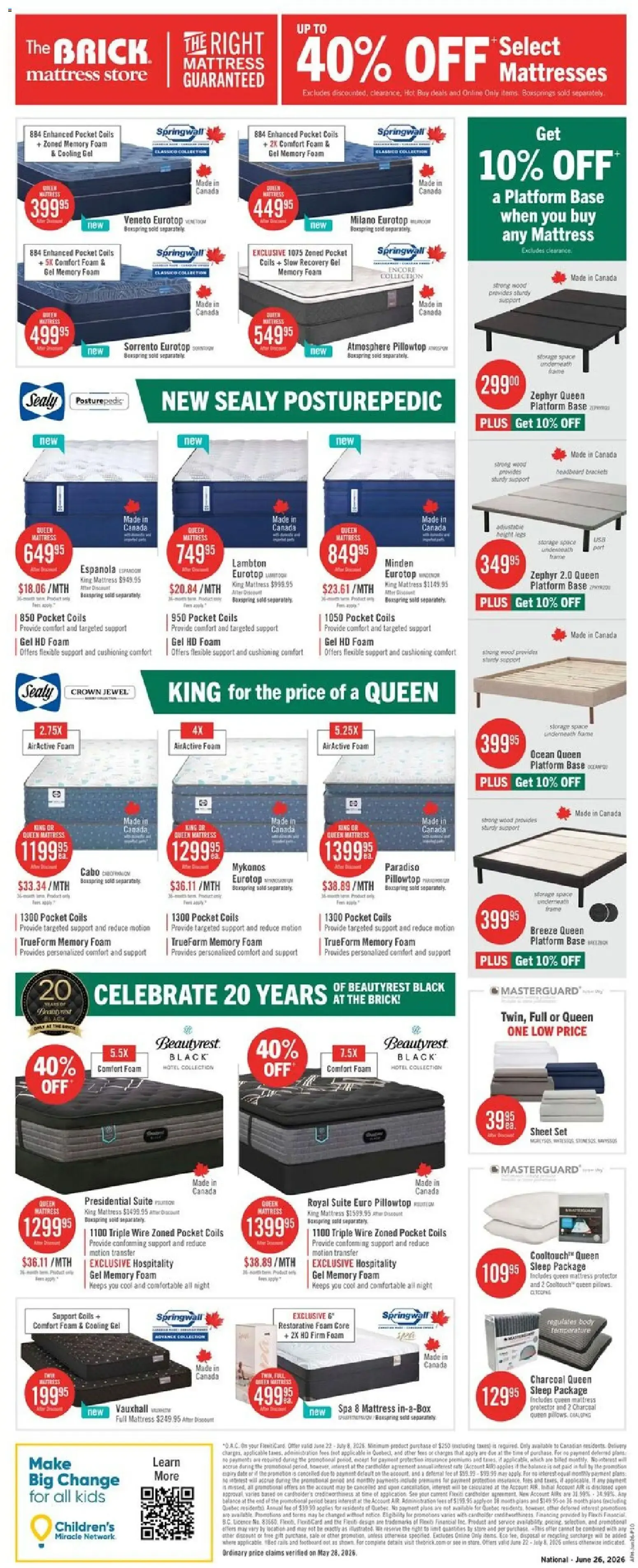 The Brick weekly flyer / circulaire from Jun 22, 2026 > weekly specials & deals from June 27 to June 28 2026 - flyer page 15