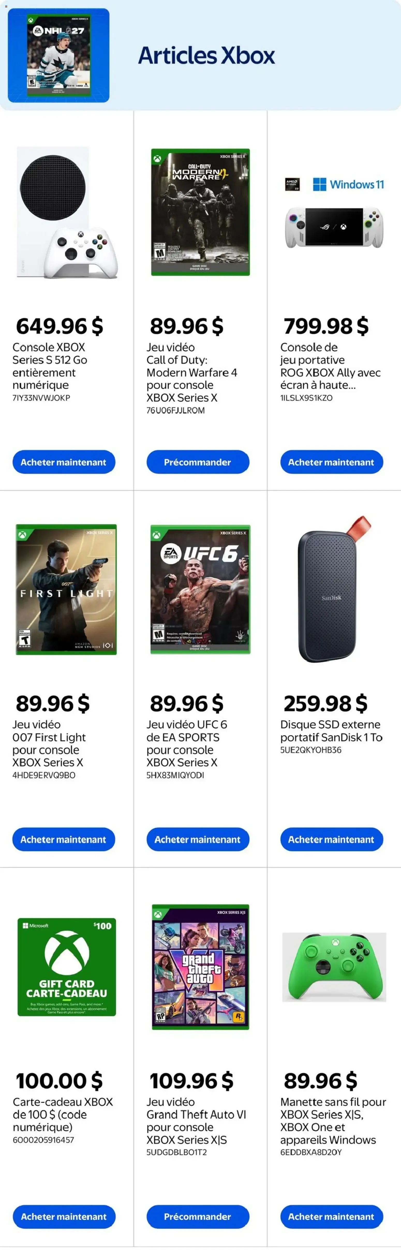 Walmart circulaire - Livret Jeux vidéo et divertissement from Oct 15, 2026 > weekly specials & deals from October 15 to October 28 2026 - flyer page 3