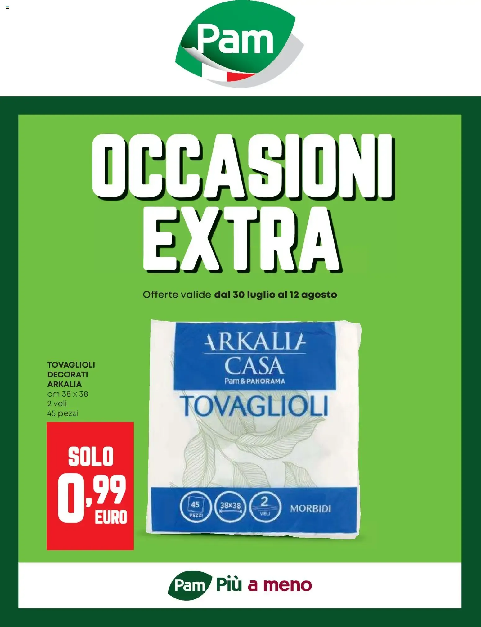 Nuovo PAM volantino Occasioni Extra dal 30/07/2026 > offerte anteprima 🛍️
