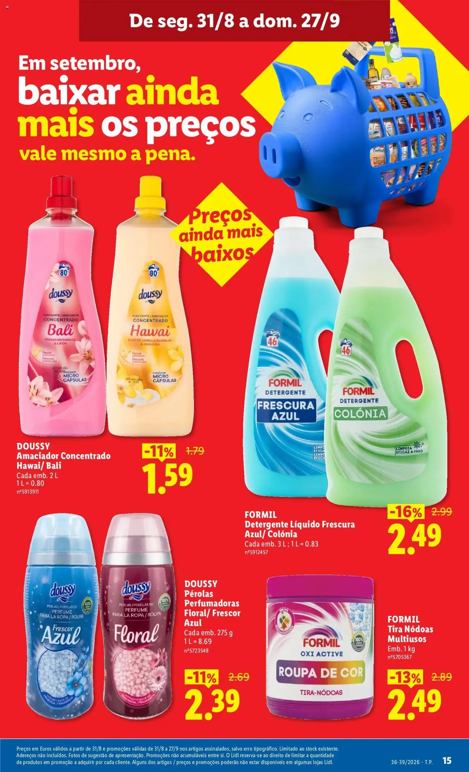Folheto Lidl: Em setembro, baixar ainda mais os preços vale mesmo a pena. de 1 de setembro até 27 de setembro 2026 - Pagina 15