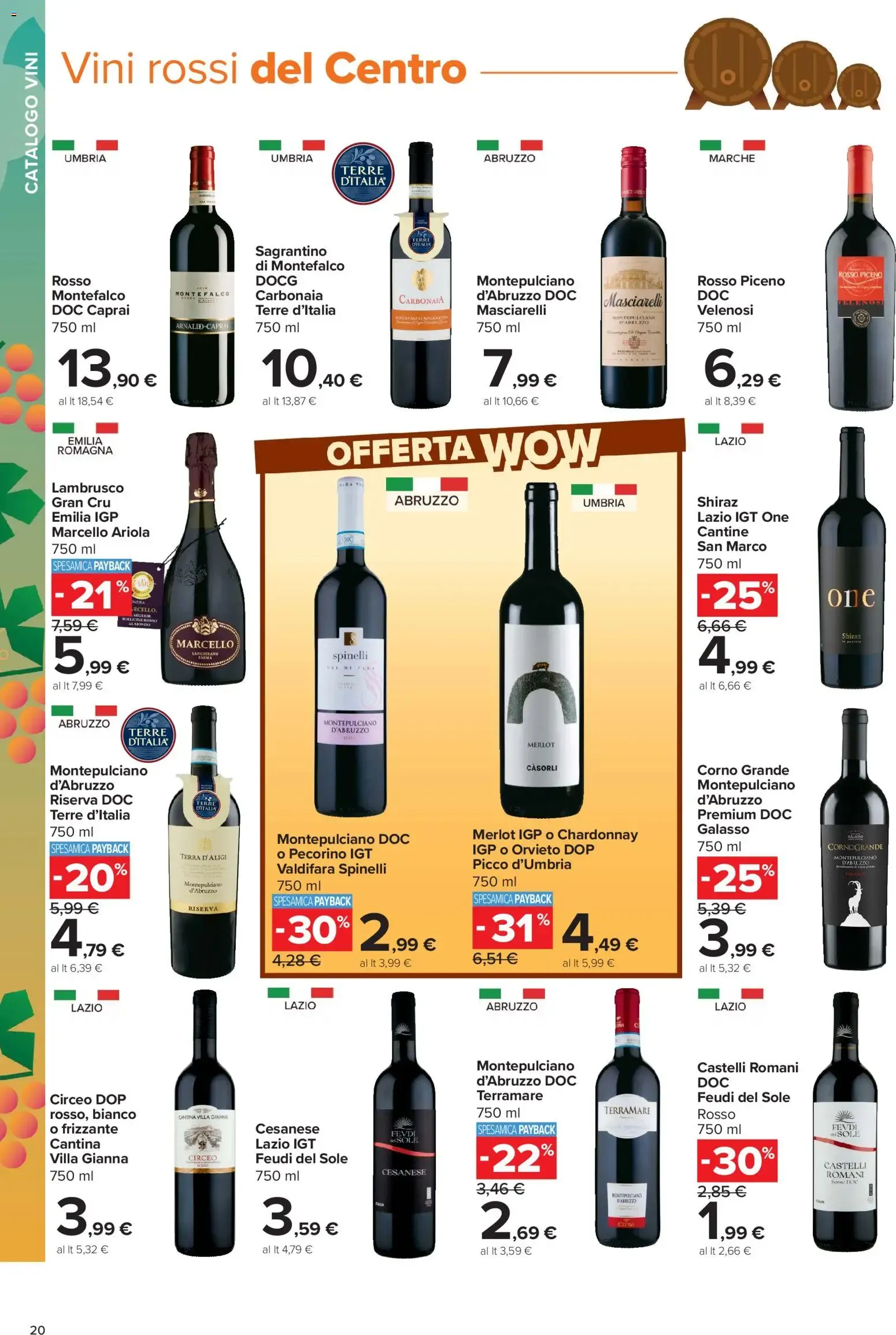 Carrefour market CATALOGO VINI DALLA TERRA AL CALICE da 5 ottobre a 8 novembre di 2026 - Pagina del volantino 20