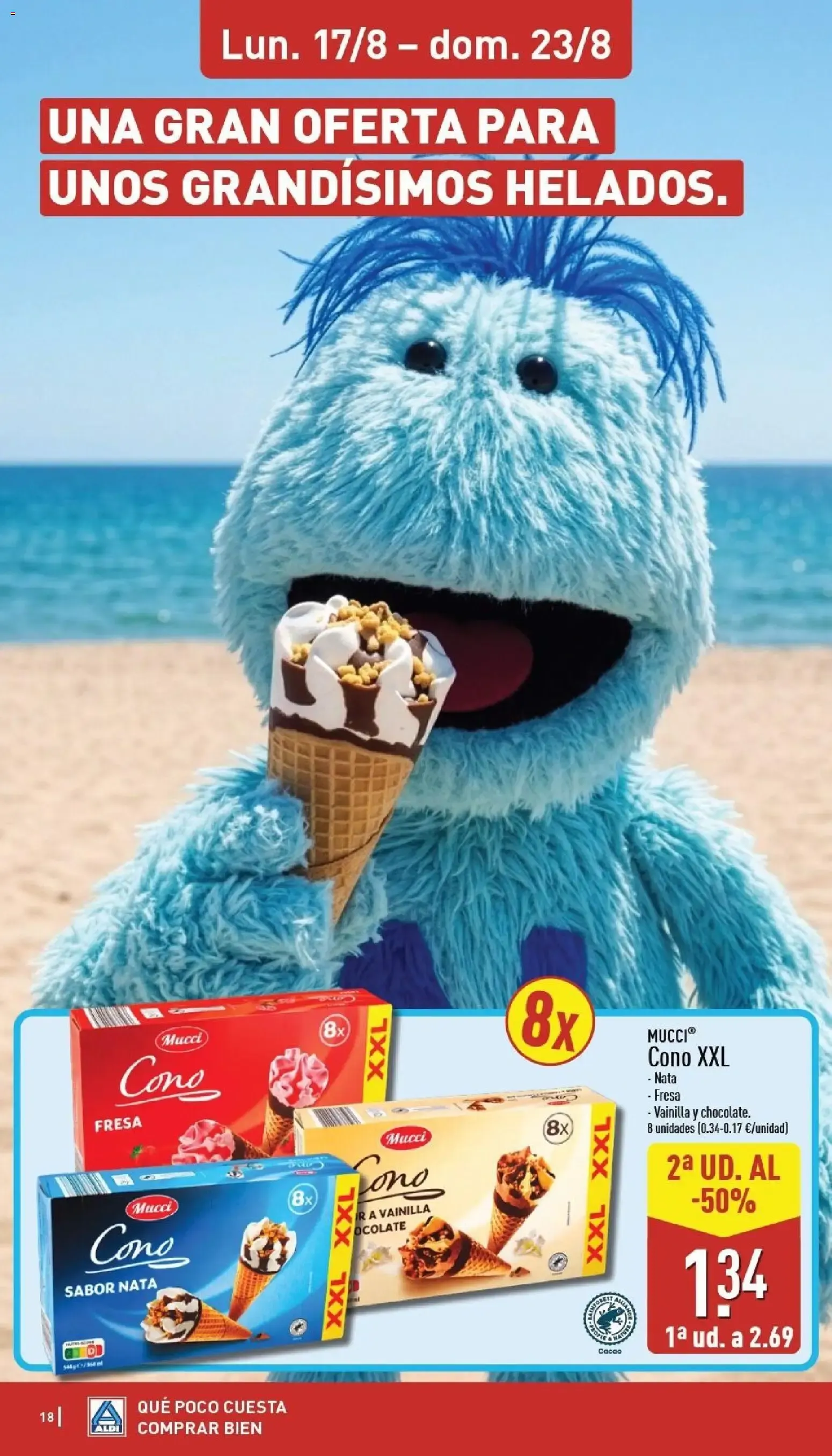 Catálogo de Aldi: Frescura a precios para tirarse a la piscina 17 de agosto al 23 de agosto 2026 - Página 18