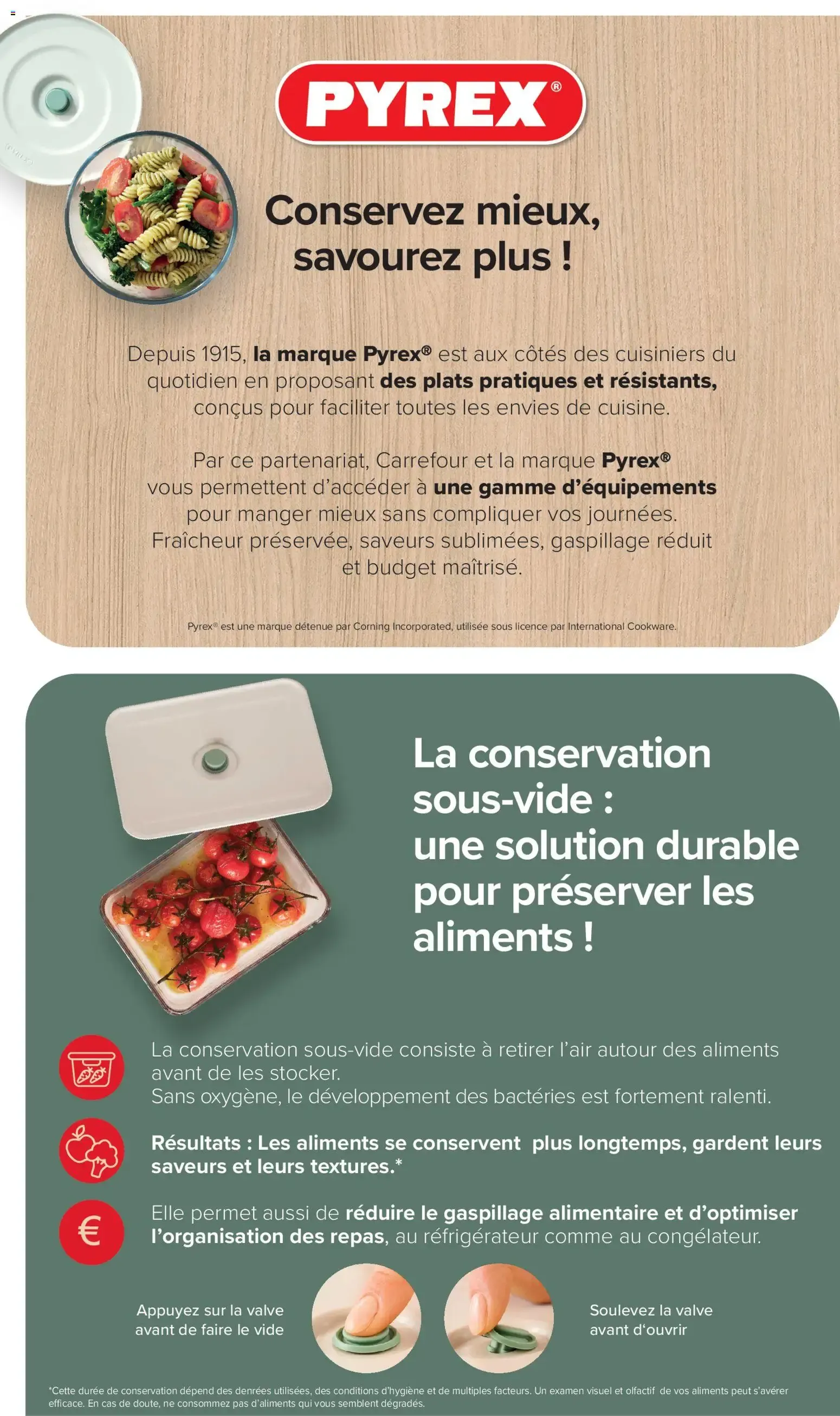 Carrefour Market Vignette pyrex à partir du 01/07/2026 - promo en ligne du 1 juillet au 6 septembre 2026 - Catalogue page 2