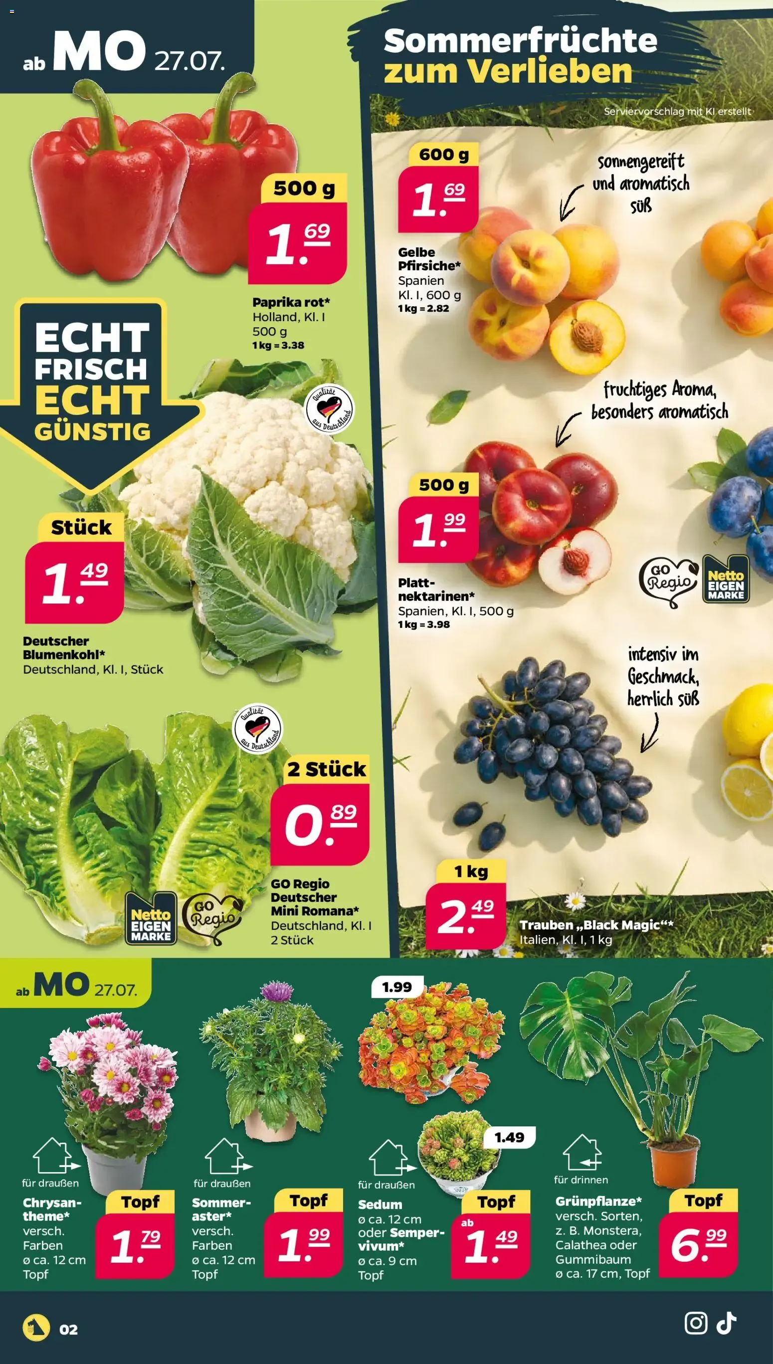 Netto Prospekt ab 27.07.2026 → Angebote nächste Woche von 27. Juli bis 1. August 2026 - Prospekt seite 2