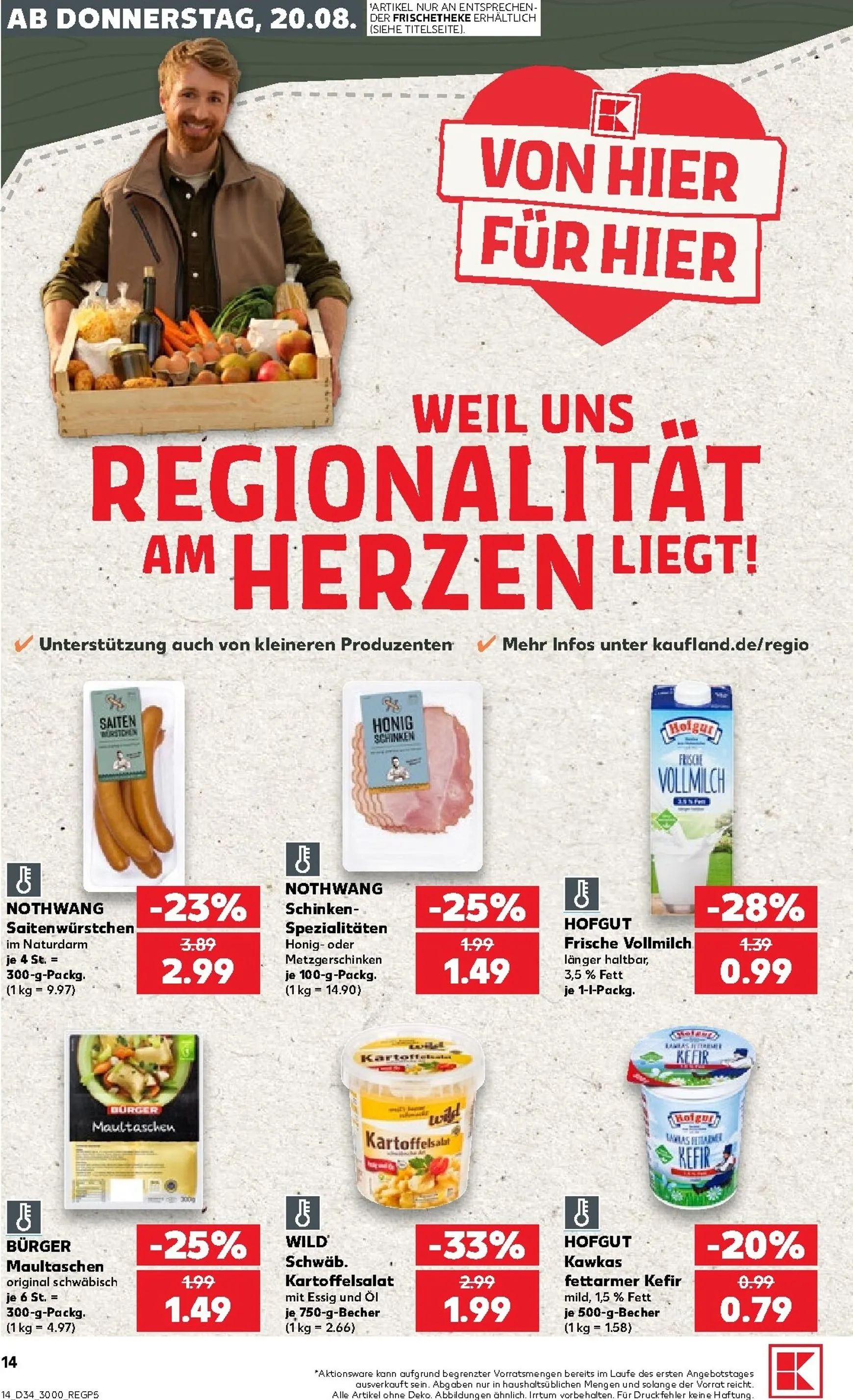 Kaufland Prospekt nächste Woche – von Donnerstag 20.08.2026 bis Mittwoch 26.08.2026 von 20. August bis 26. August 2026 - Prospekt seite 14