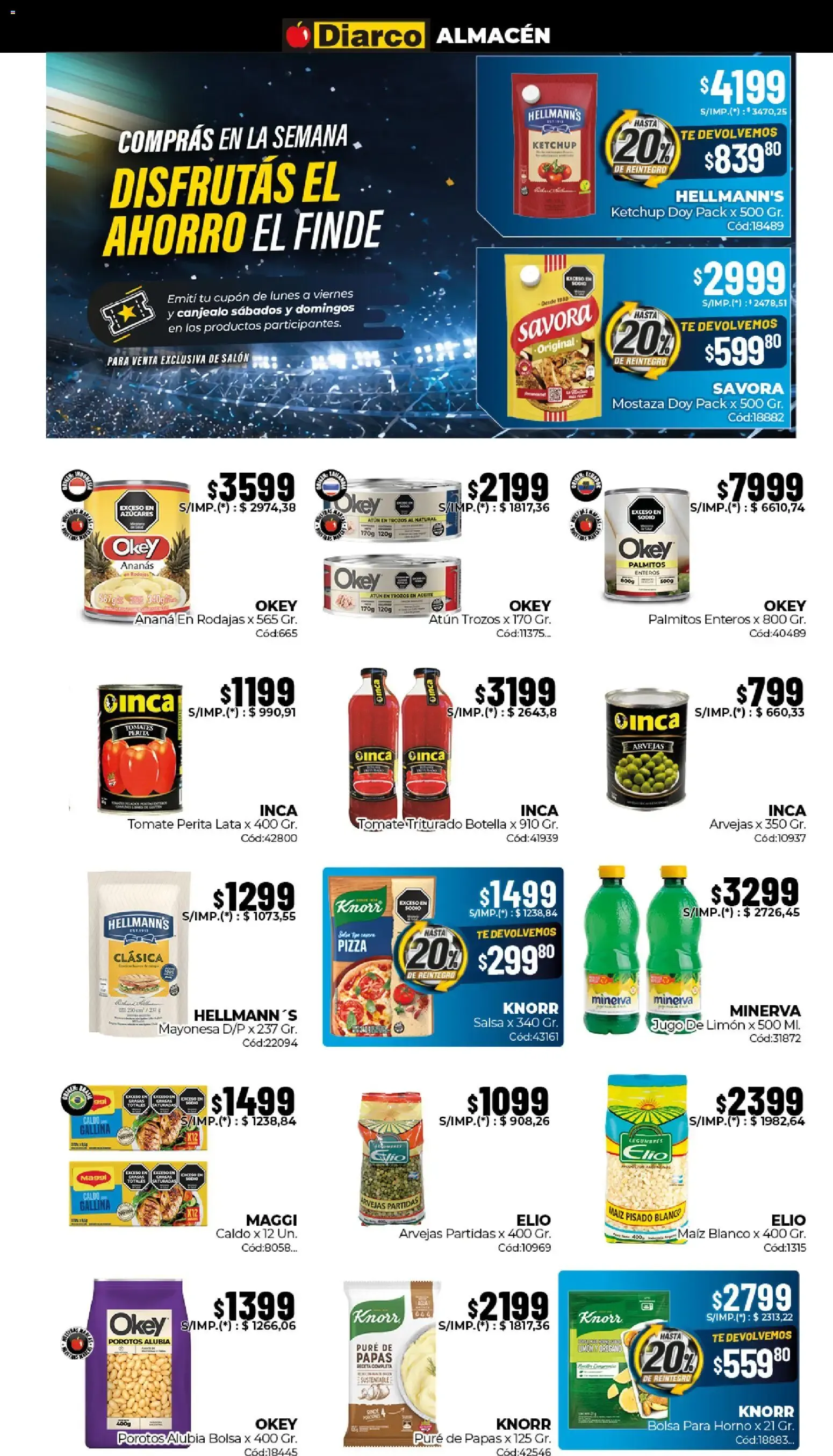 Ofertas de Diarco Ahorros Mundiales 15 de junio al 19 de junio 2026 - Página 3 del catálogo
