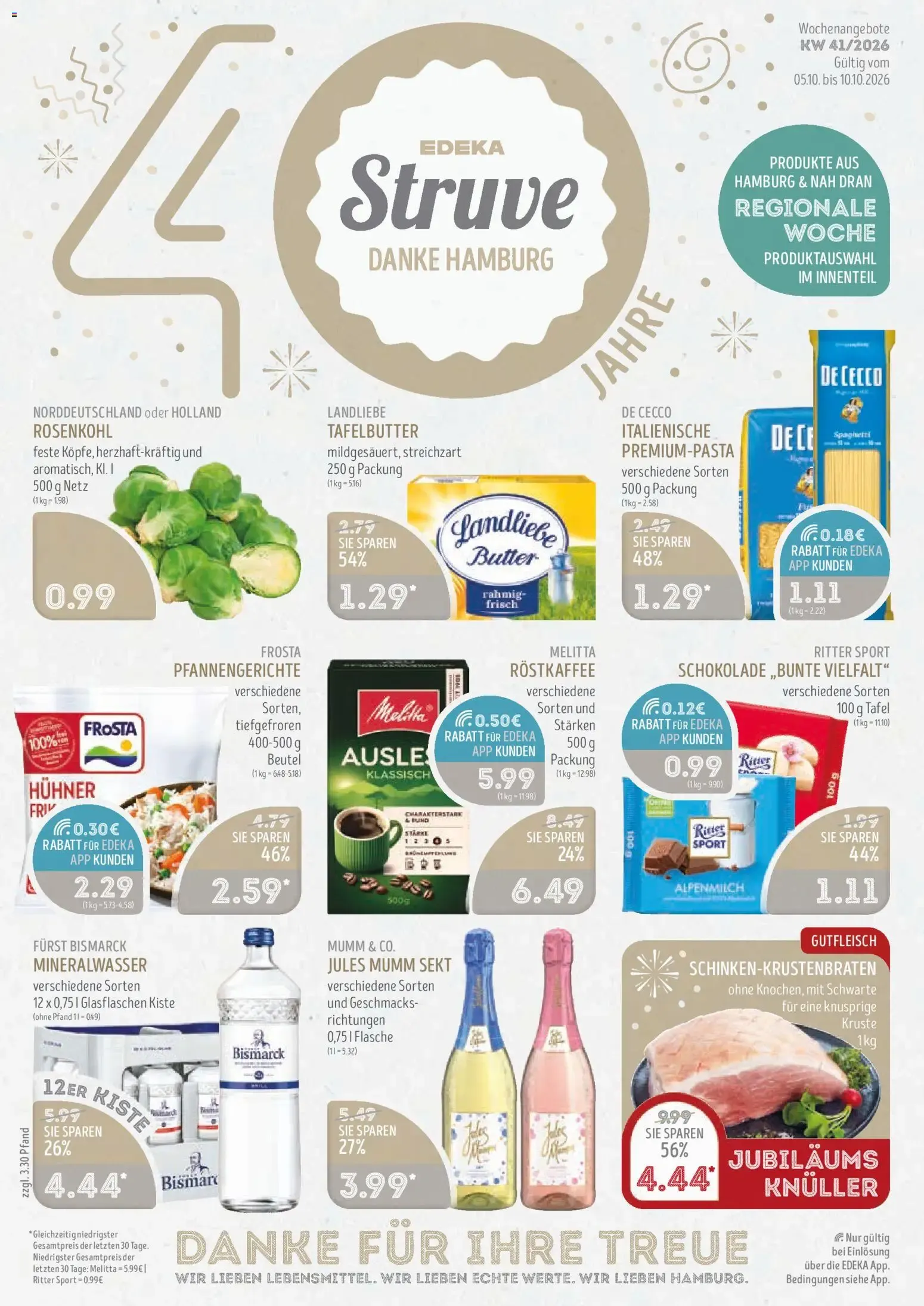 Edeka Struve Prospekt (ab 05.10.2026) zum Blättern von 5. Oktober bis 10. Oktober 2026 - Prospekt seite 1