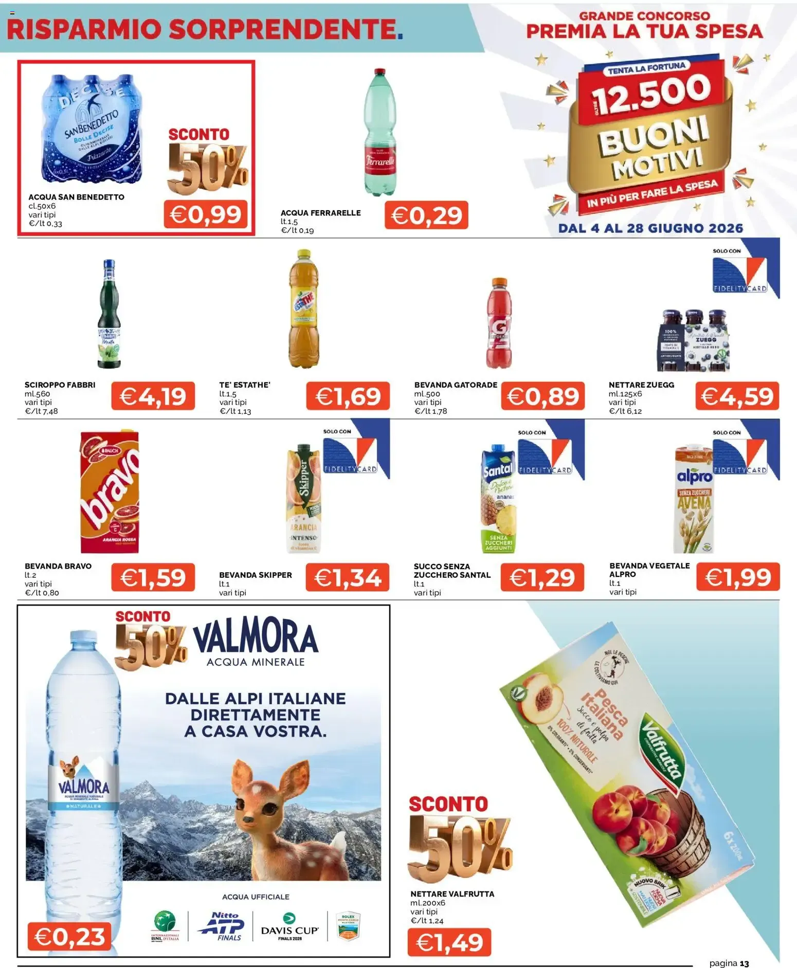 Mercatò: Grande Concorso Premia la Tua Spesa y Sconto 50% da 4 giugno a 17 giugno di 2026 - Pagina del volantino 13