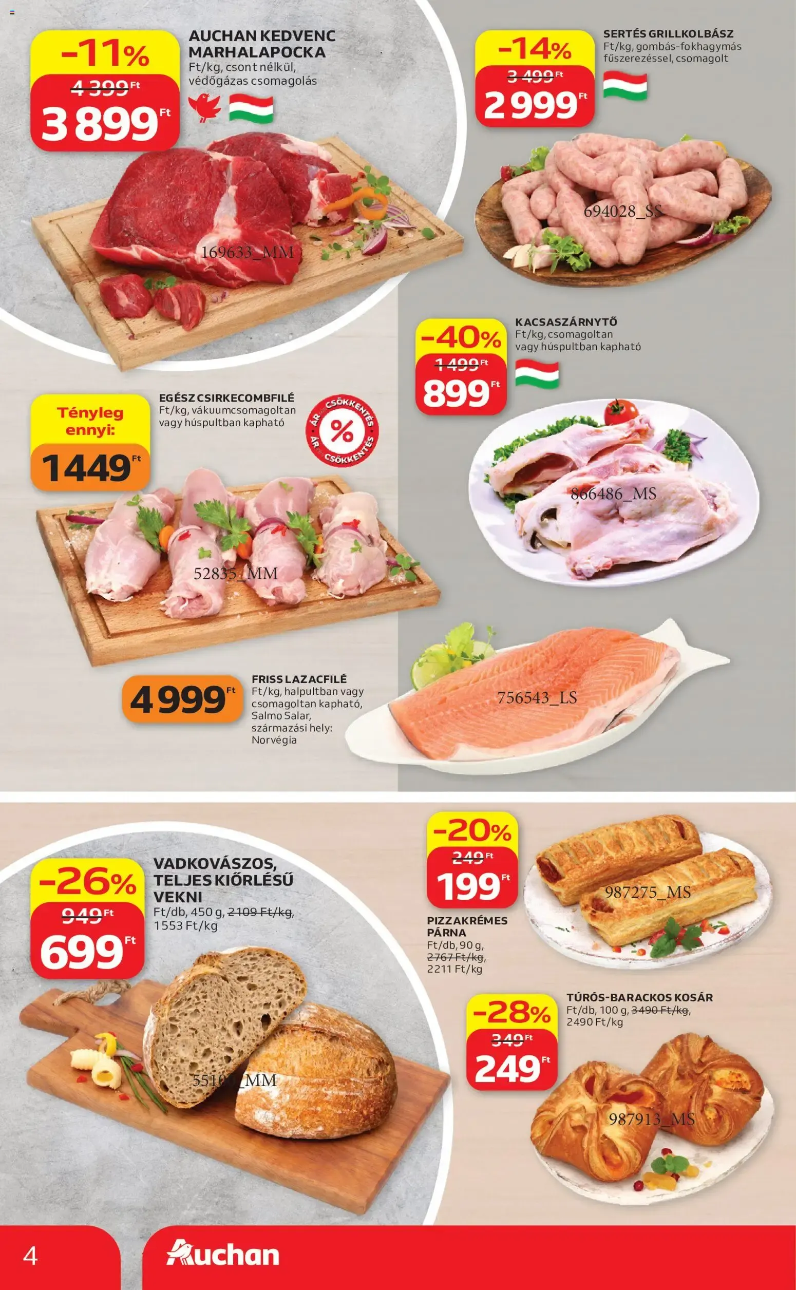 Katalógus Auchan Szupermarket akciós újság - 2026.07.16. -tól/töl > akció, lapozható szórólap 🛍️ július 16.-tól július 22.-ig 2026. - Oldal 4