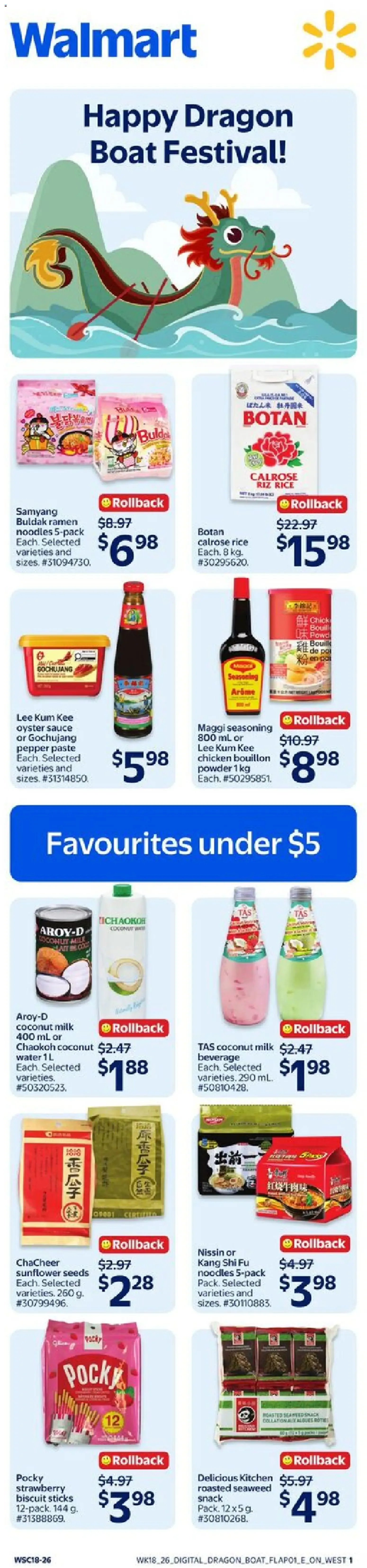 Walmart - Happy Dragon Boat Festival! from May 28 to June 24 2026 - flyer page 1