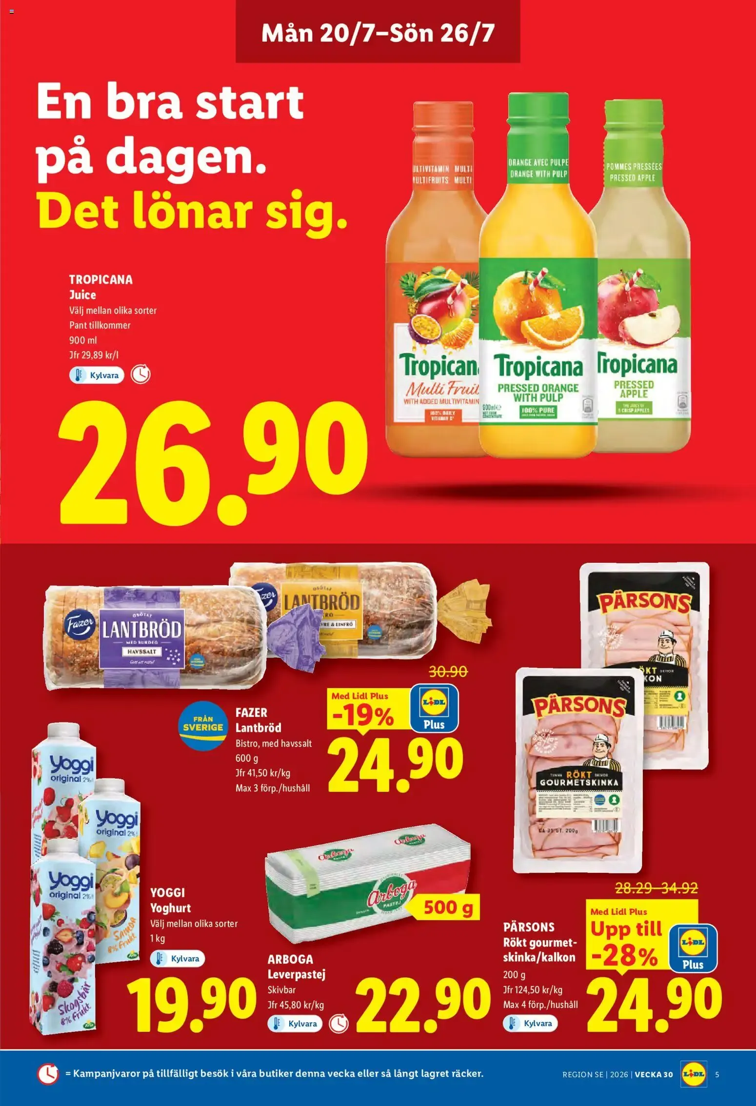 Lidl erbjudanden från 20/07/2026 - 26/07/2026 > Reklamblad nuvarande rabatter från 20 juli till 26 juli 2026 - Reklamblad sidor 5